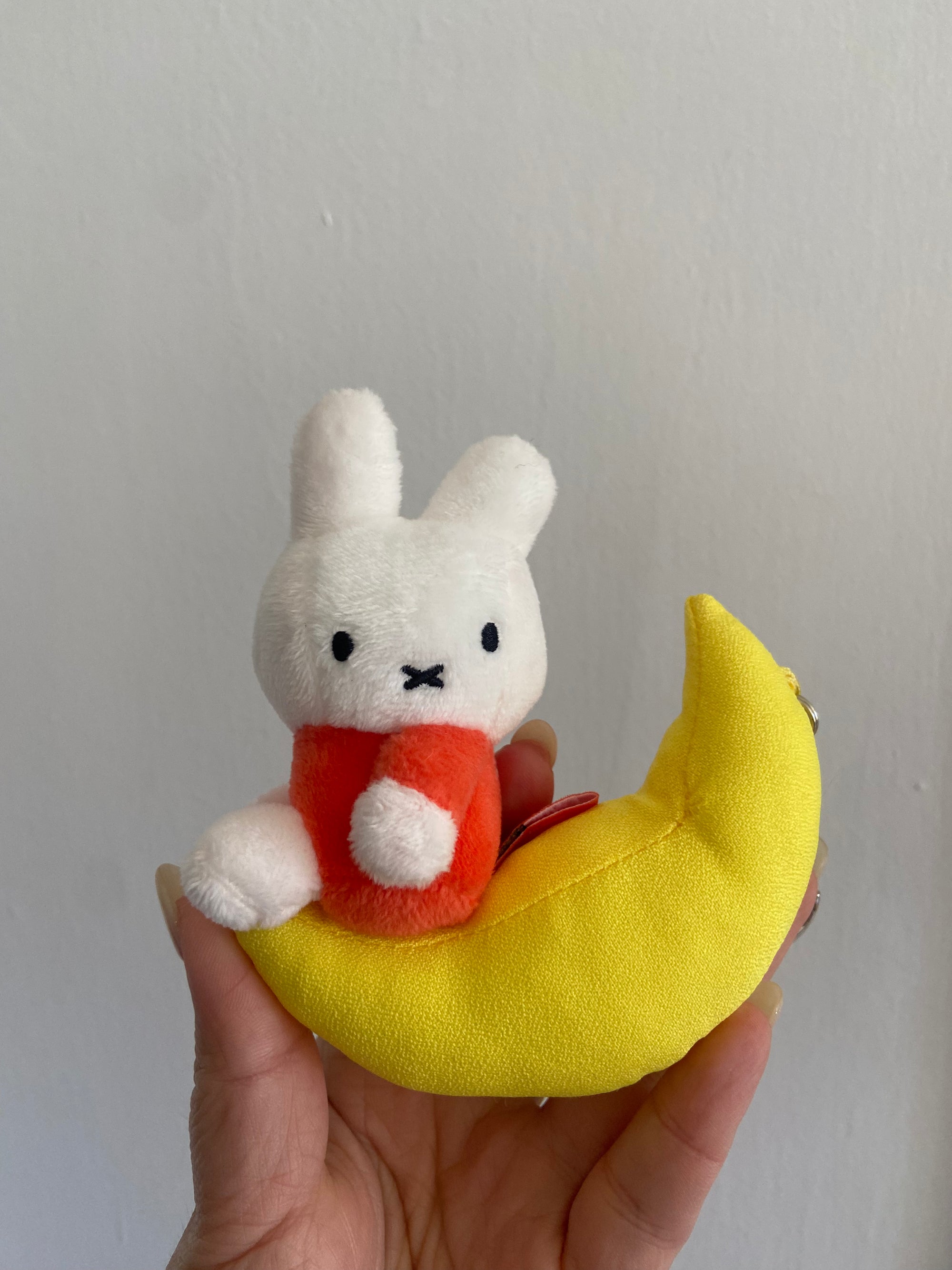 Miffy on Moon Plush Keychain
