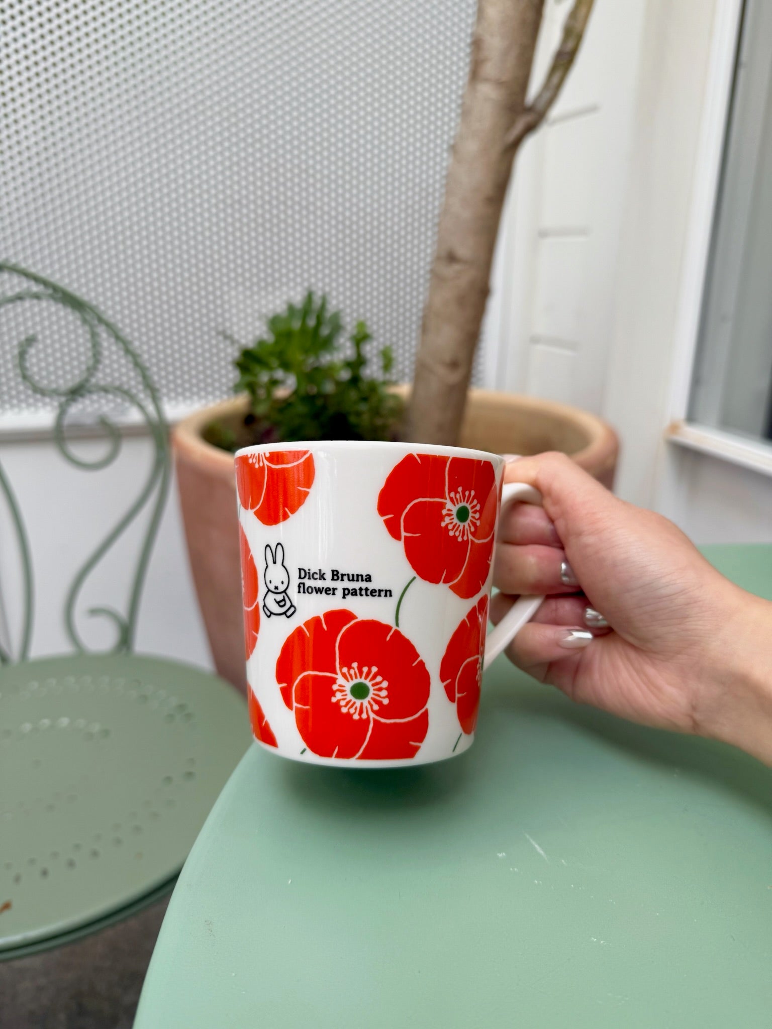 Miffy Red Flower Mug