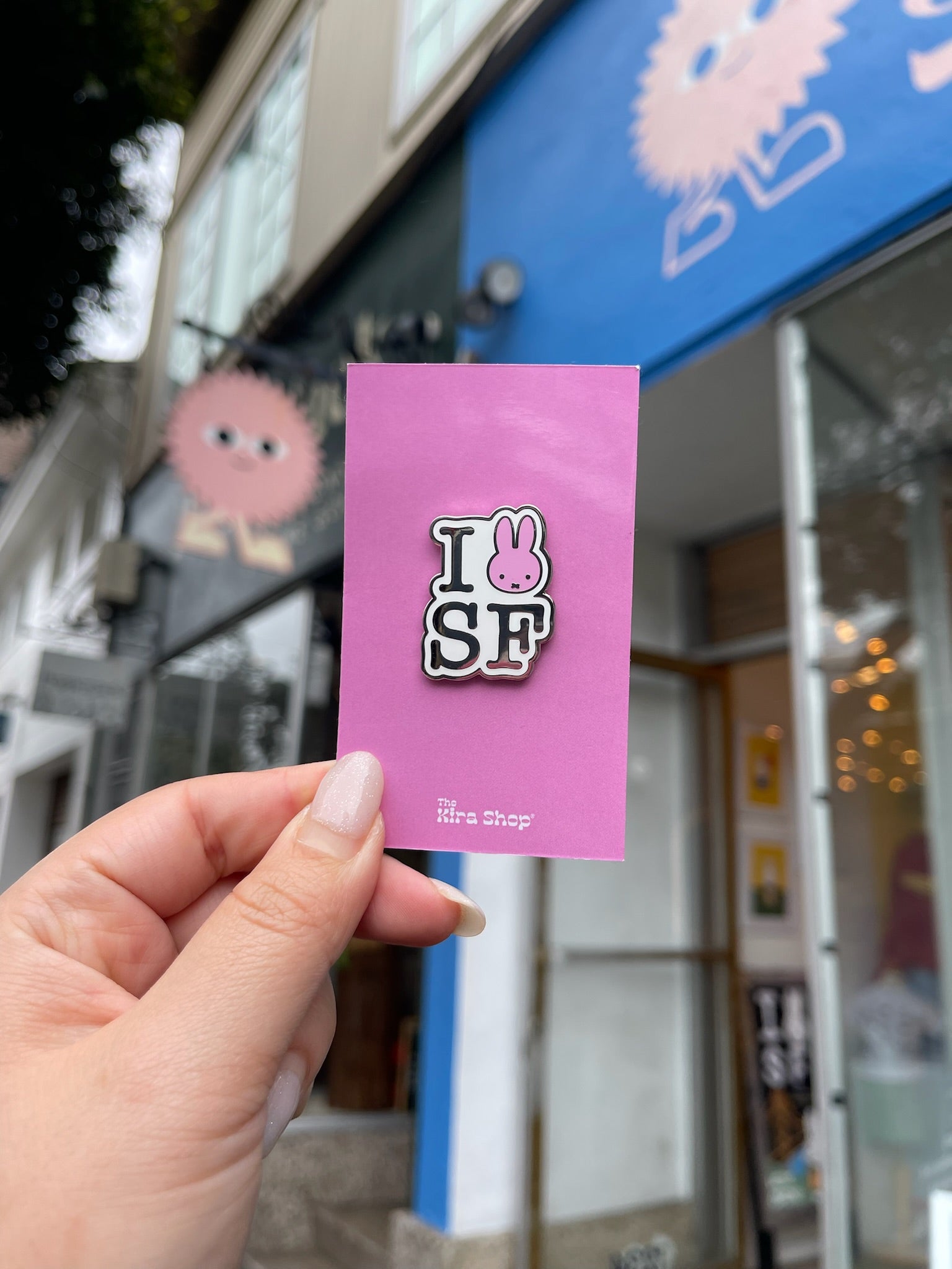 I Miffy SF Enamel Pin, Pink
