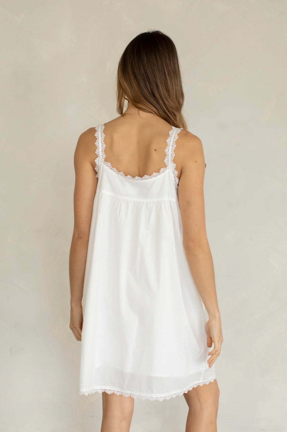 Babydoll Lace Mini Dress, Ivory