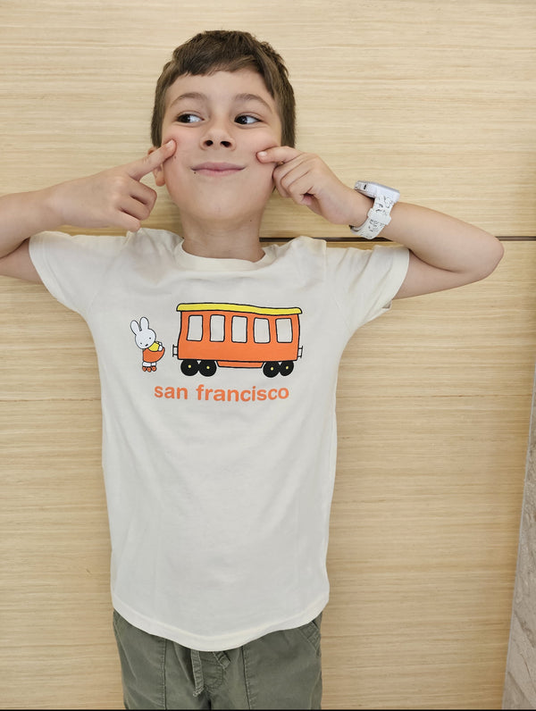 Miffy SF Trolley Kids Tee, Natural