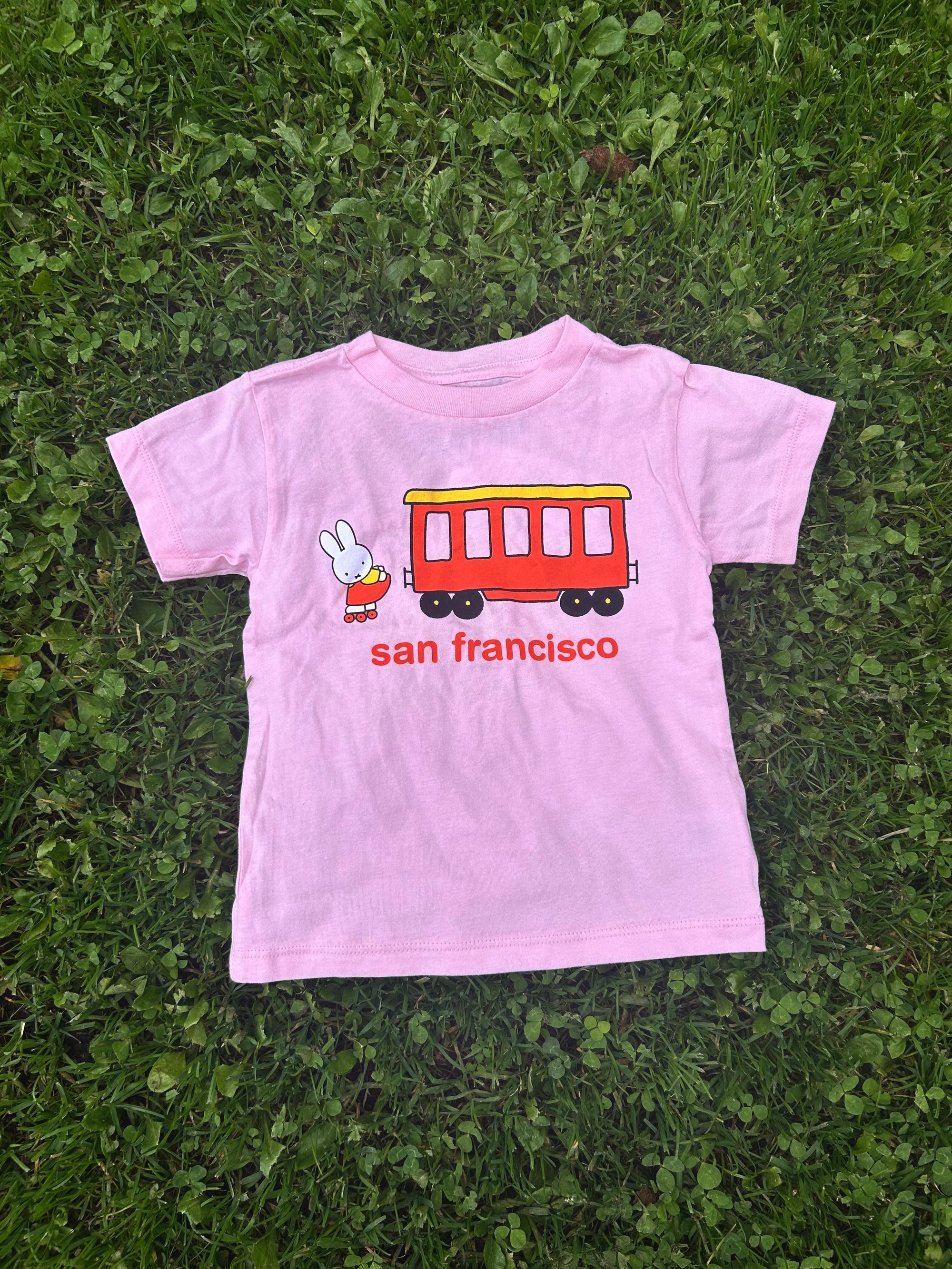 Miffy SF Trolley Kids Tee, Pink