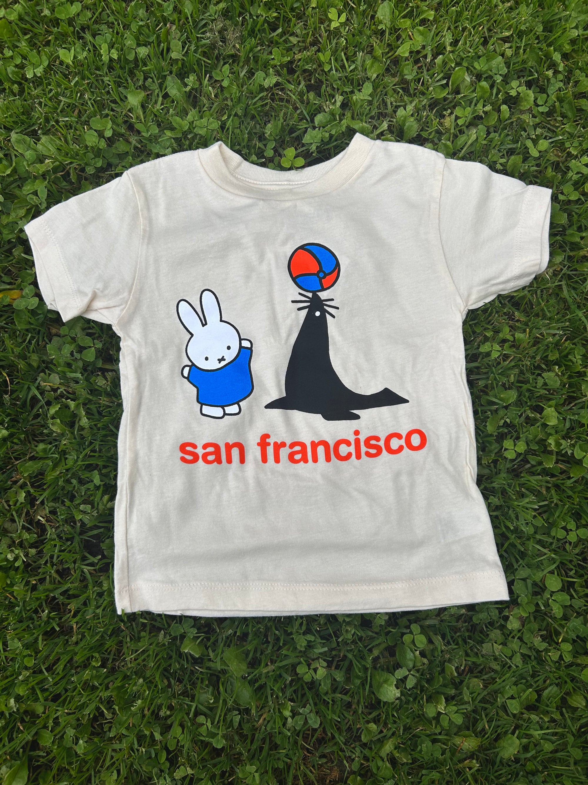 Miffy SF Seal Kids Tee, Natural