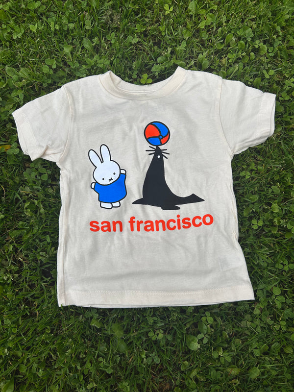 Miffy SF Seal Kids Tee, Natural