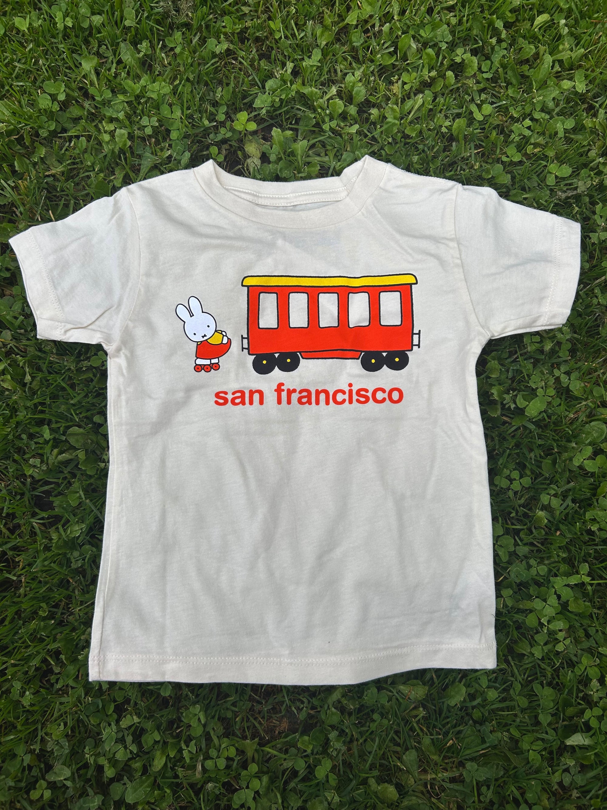Miffy SF Trolley Kids Tee, Natural