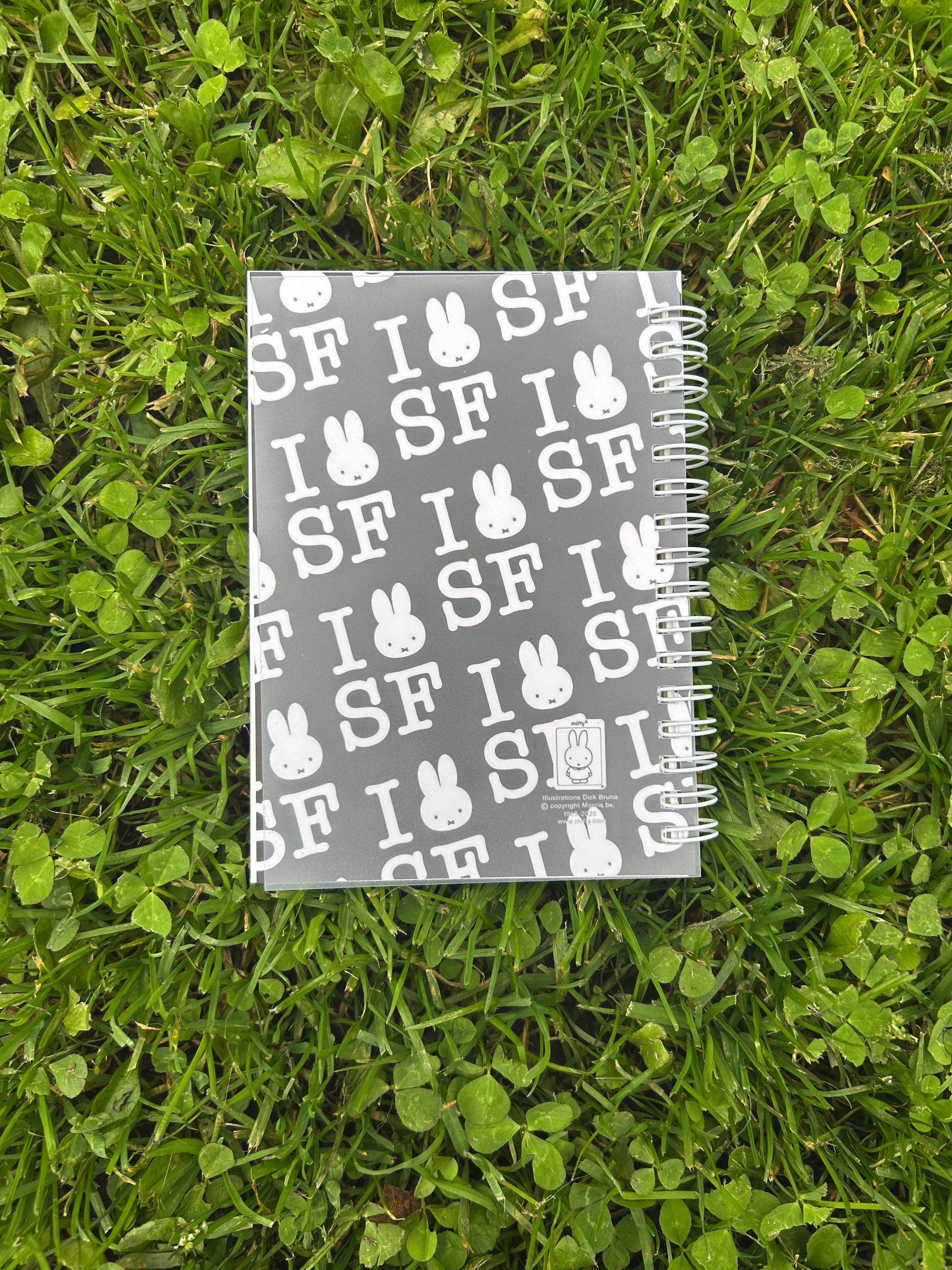 I Miffy SF Pattern Pocket Notebook, Black