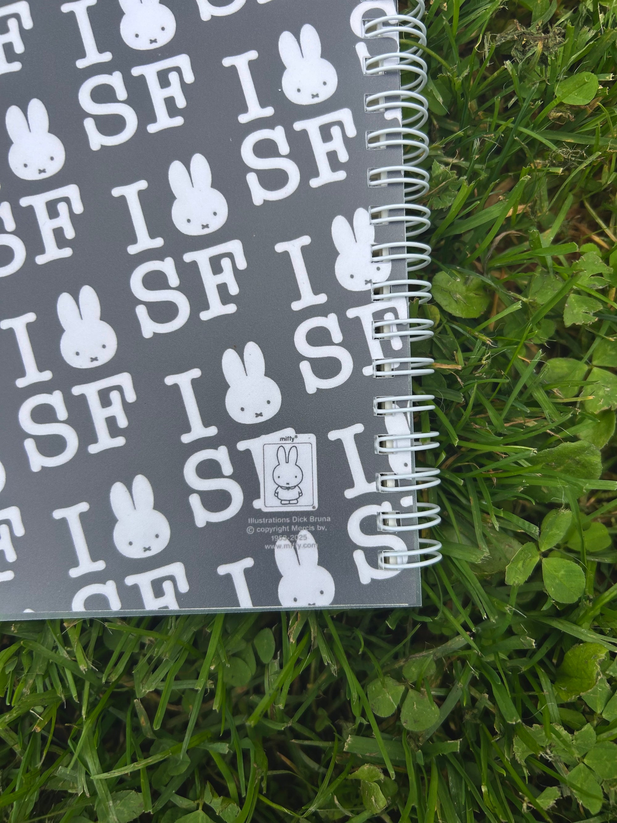I Miffy SF Pattern Pocket Notebook, Black