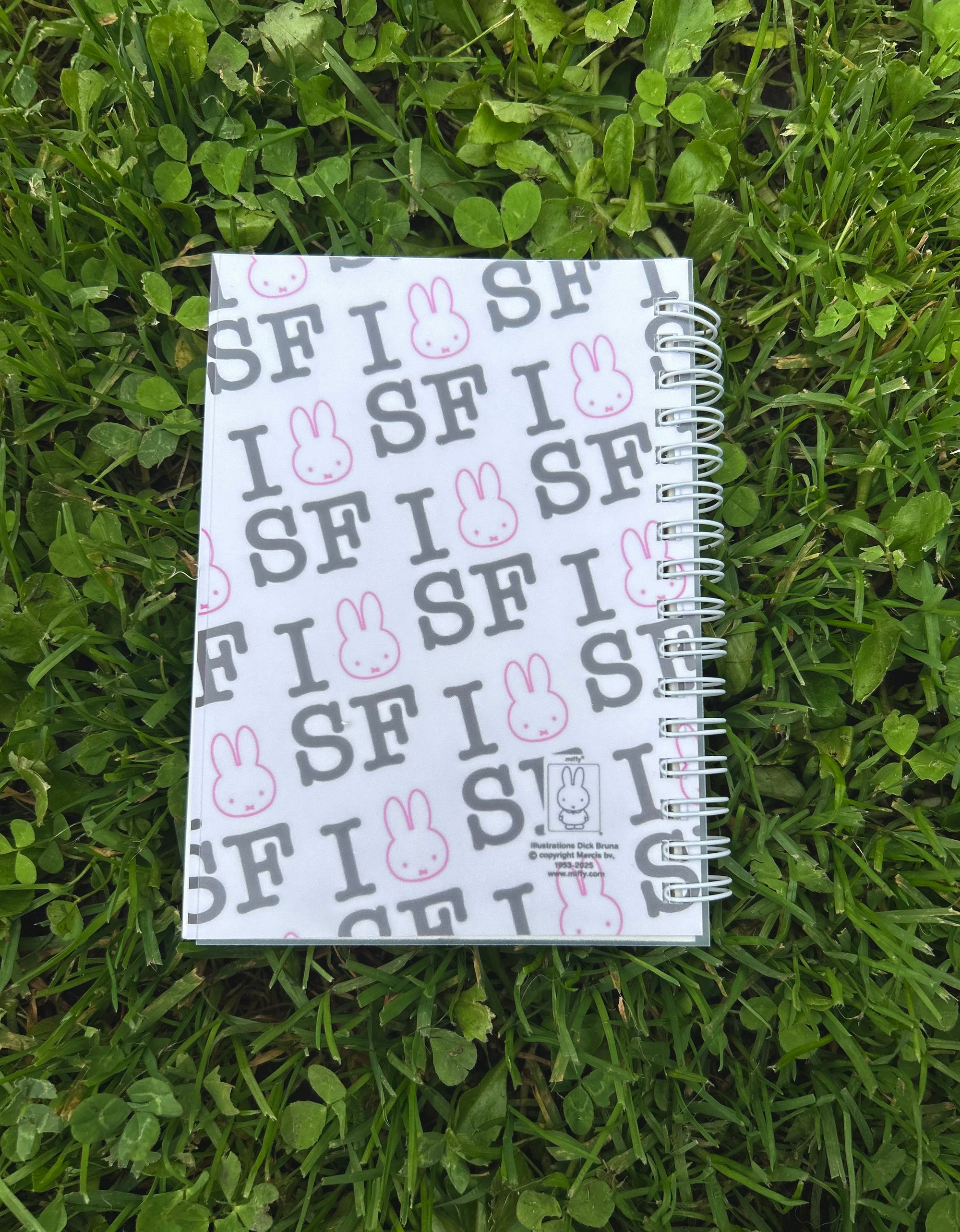 I Miffy SF Pattern Pocket Notebook, Pink