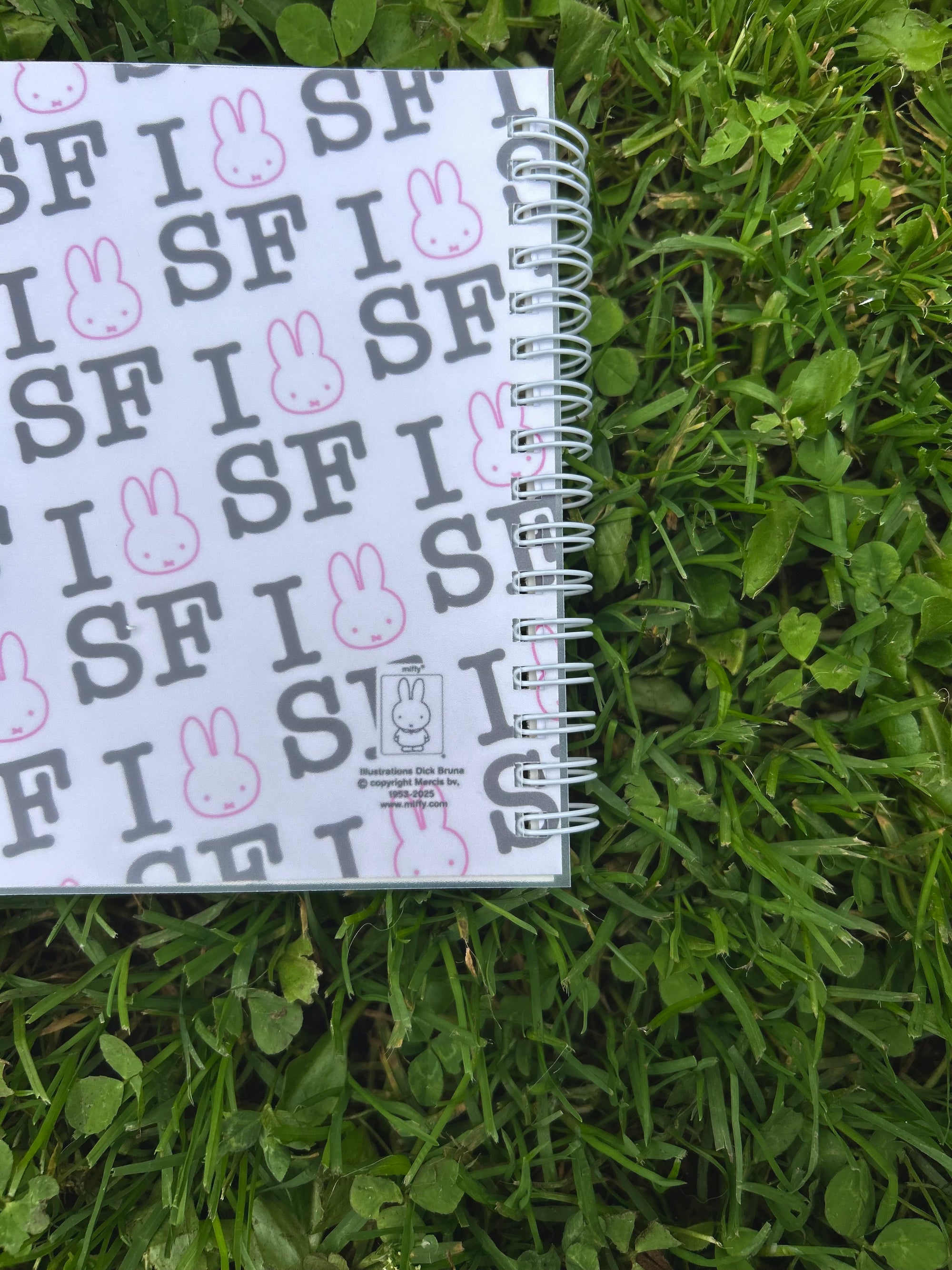 I Miffy SF Pattern Pocket Notebook, Pink