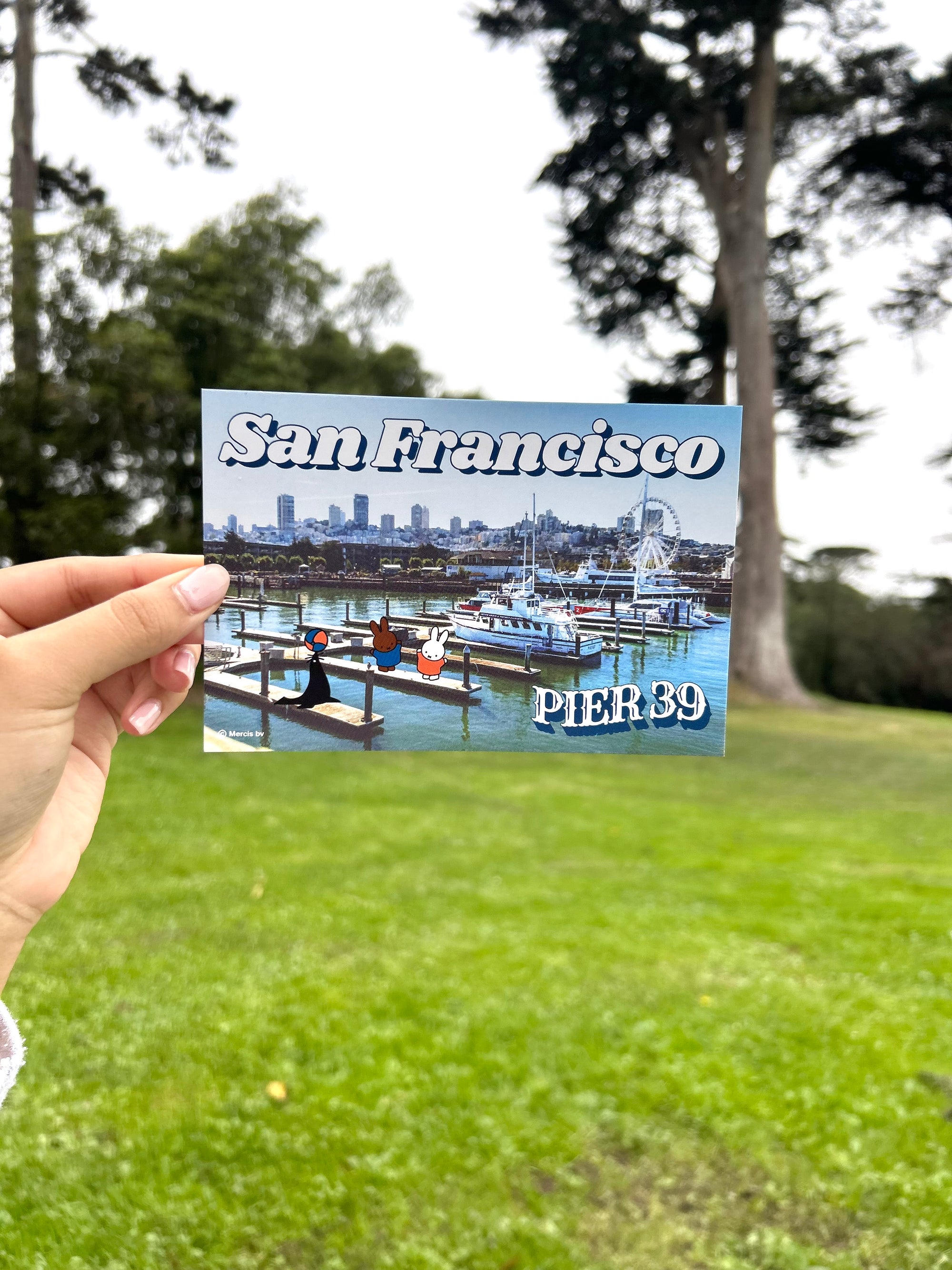 SF Miffy Postcard, Miffy SF Seal Pier 39