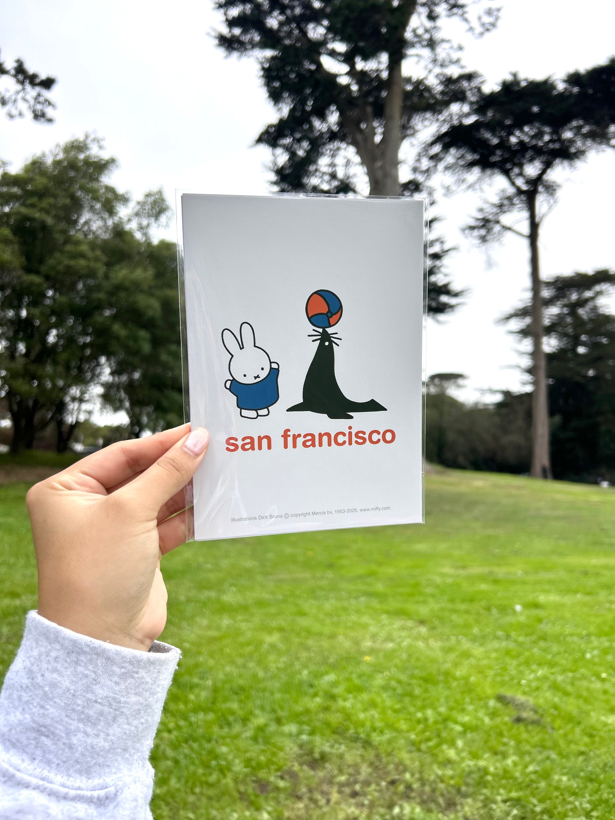 Miffy SF Art Print, Seal, 5 x 7