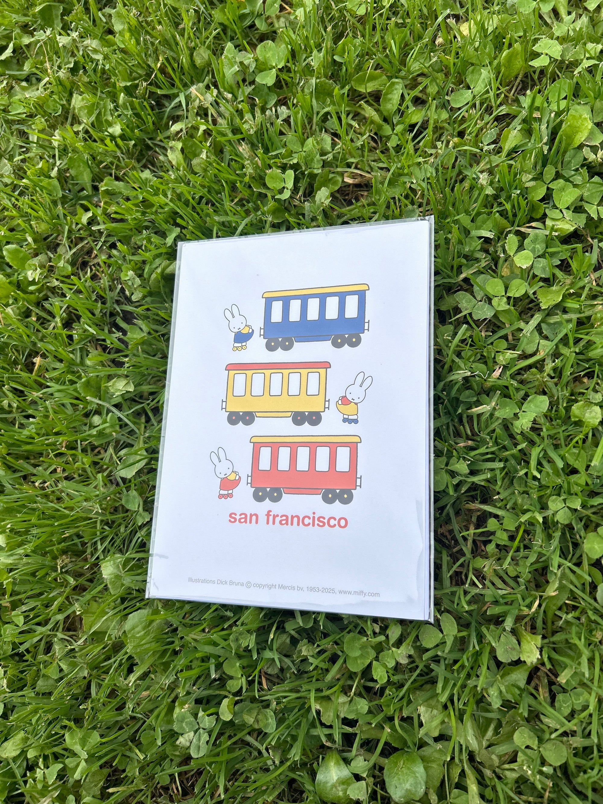 Miffy SF Art Print, Trolley, 5 x 7
