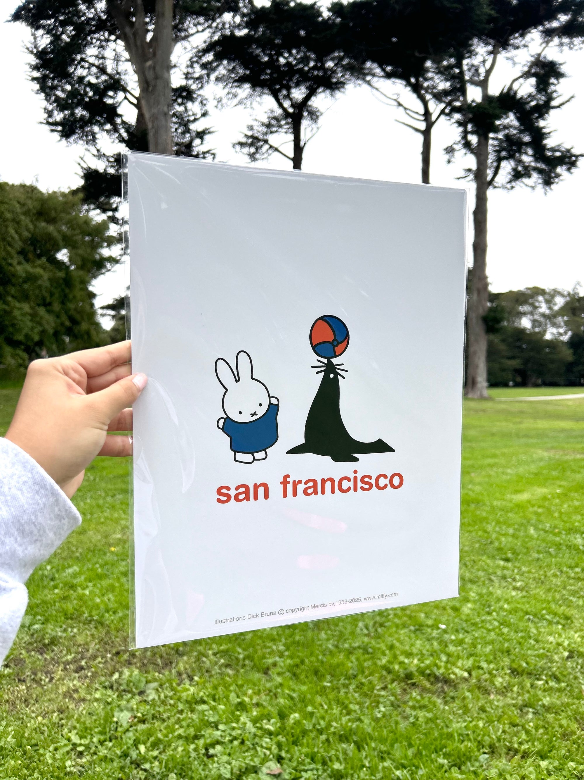 Miffy SF Art Print, Seal, 11 x 17