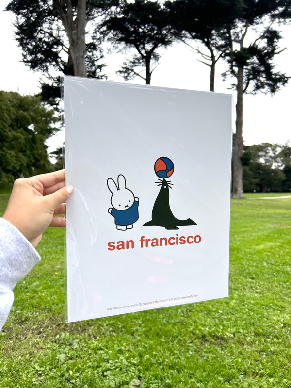 Miffy SF Art Print, Seal, 11 x 17