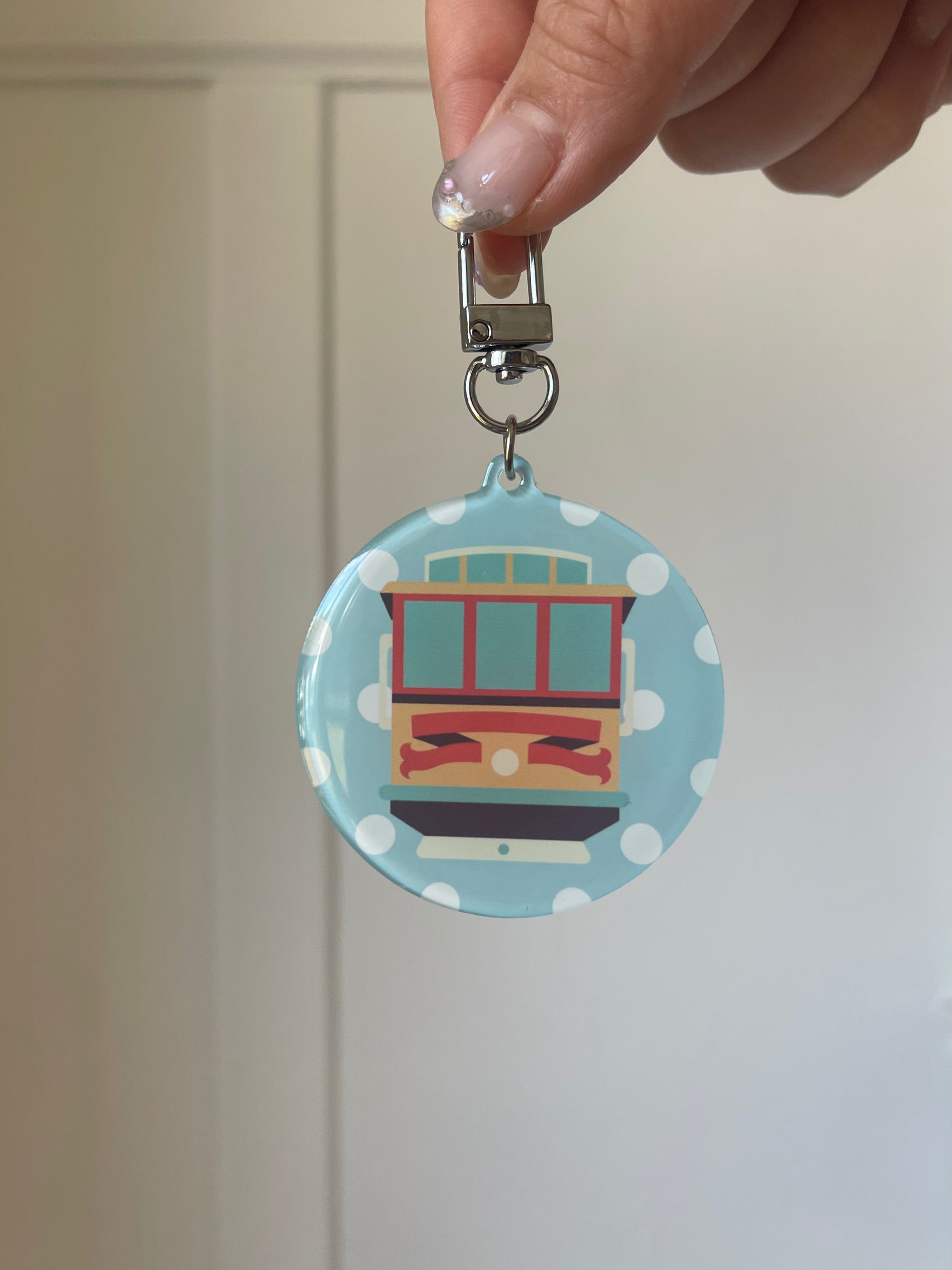 Trolley Acrylic Keychain