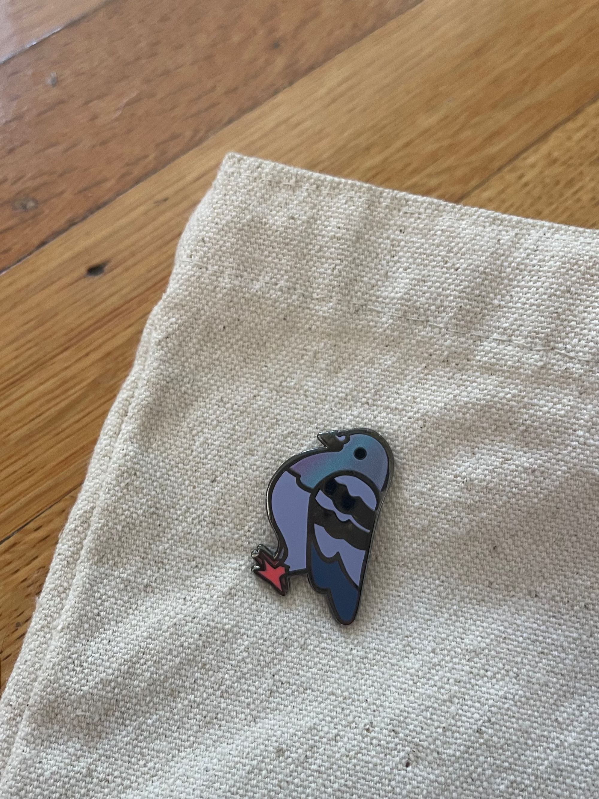 Pigeon Enamel Pin