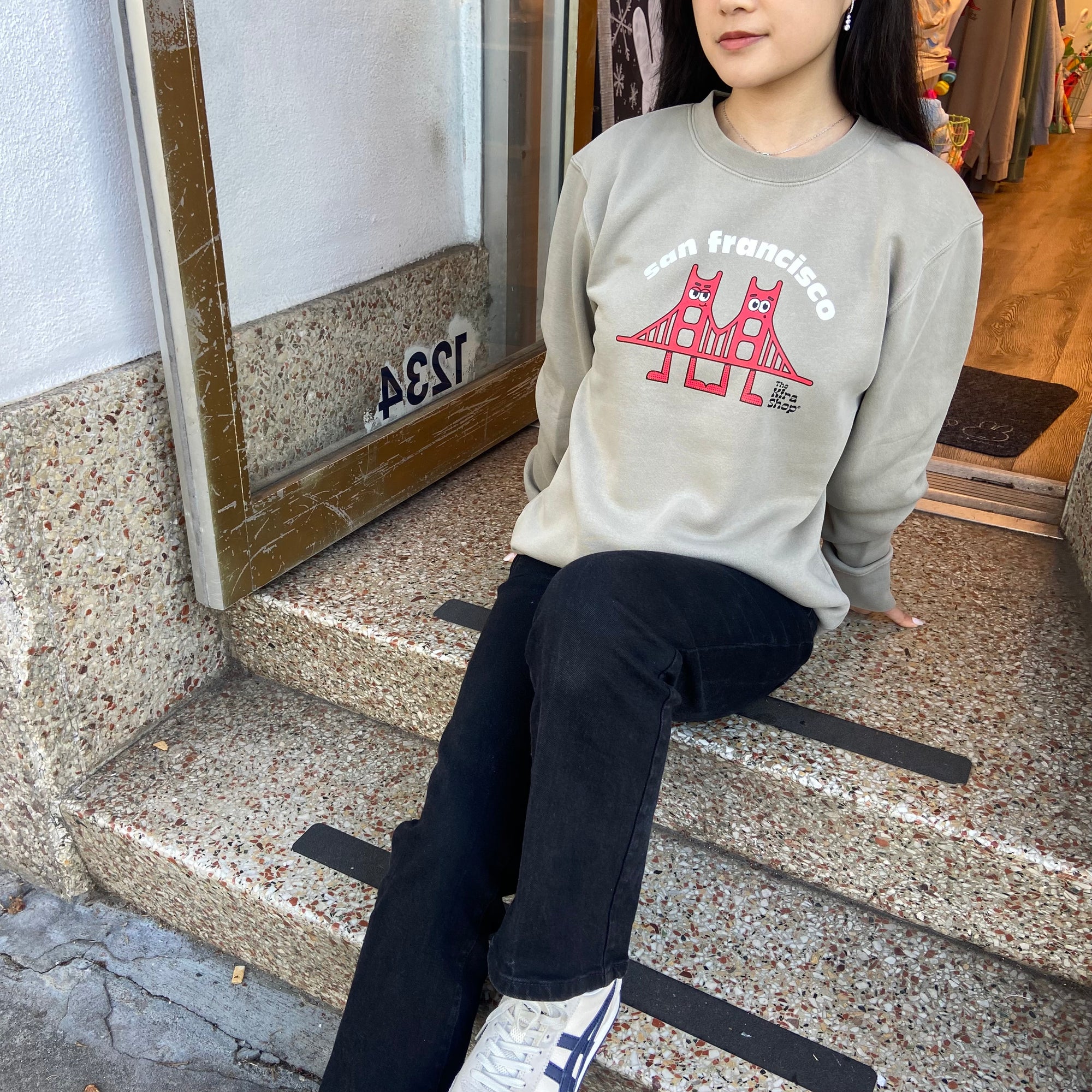 Golden Gate Bridge Crewneck, Brown