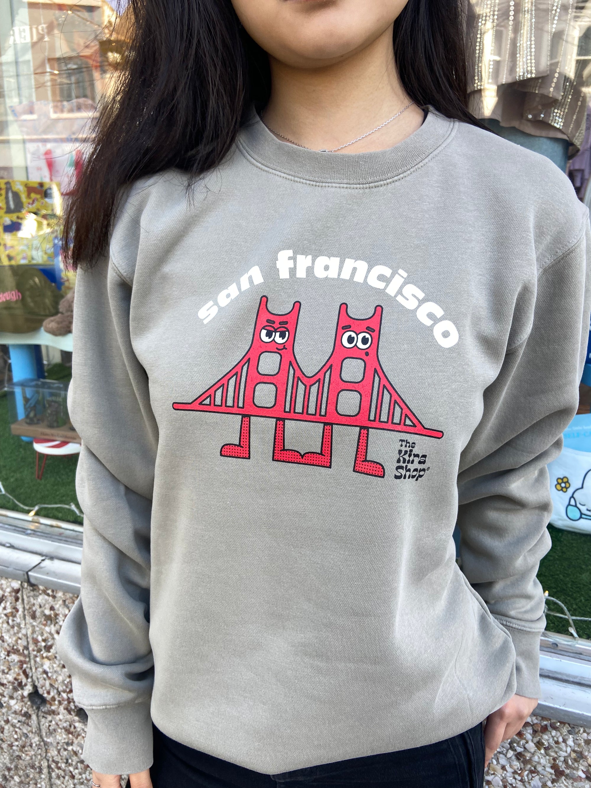 Golden Gate Bridge Crewneck, Brown