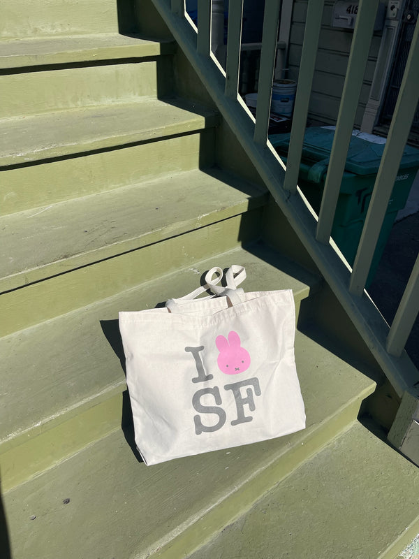 I Miffy SF Tote, Natural & Pink