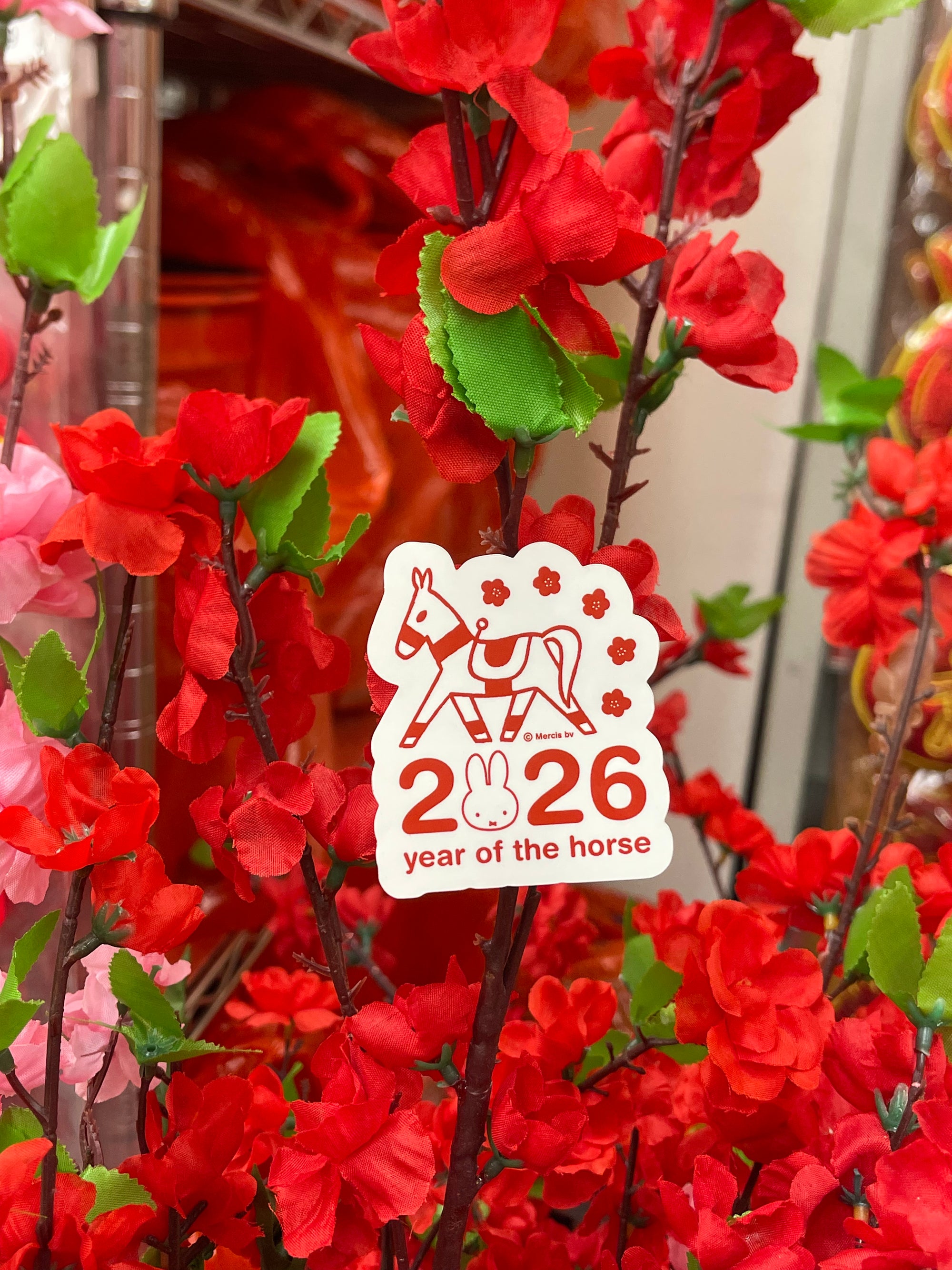 Miffy Year of the Horse Sticker