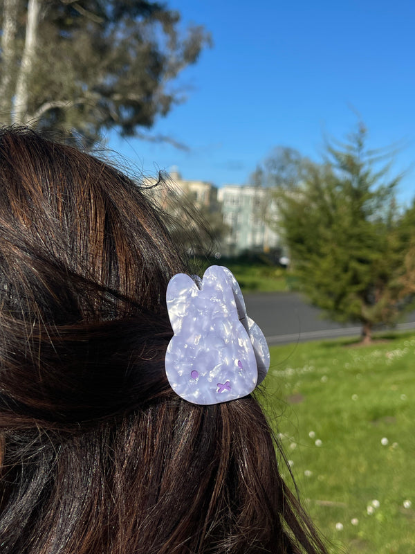 Miffy Pearlized Hair Claw, Classic, Lavender