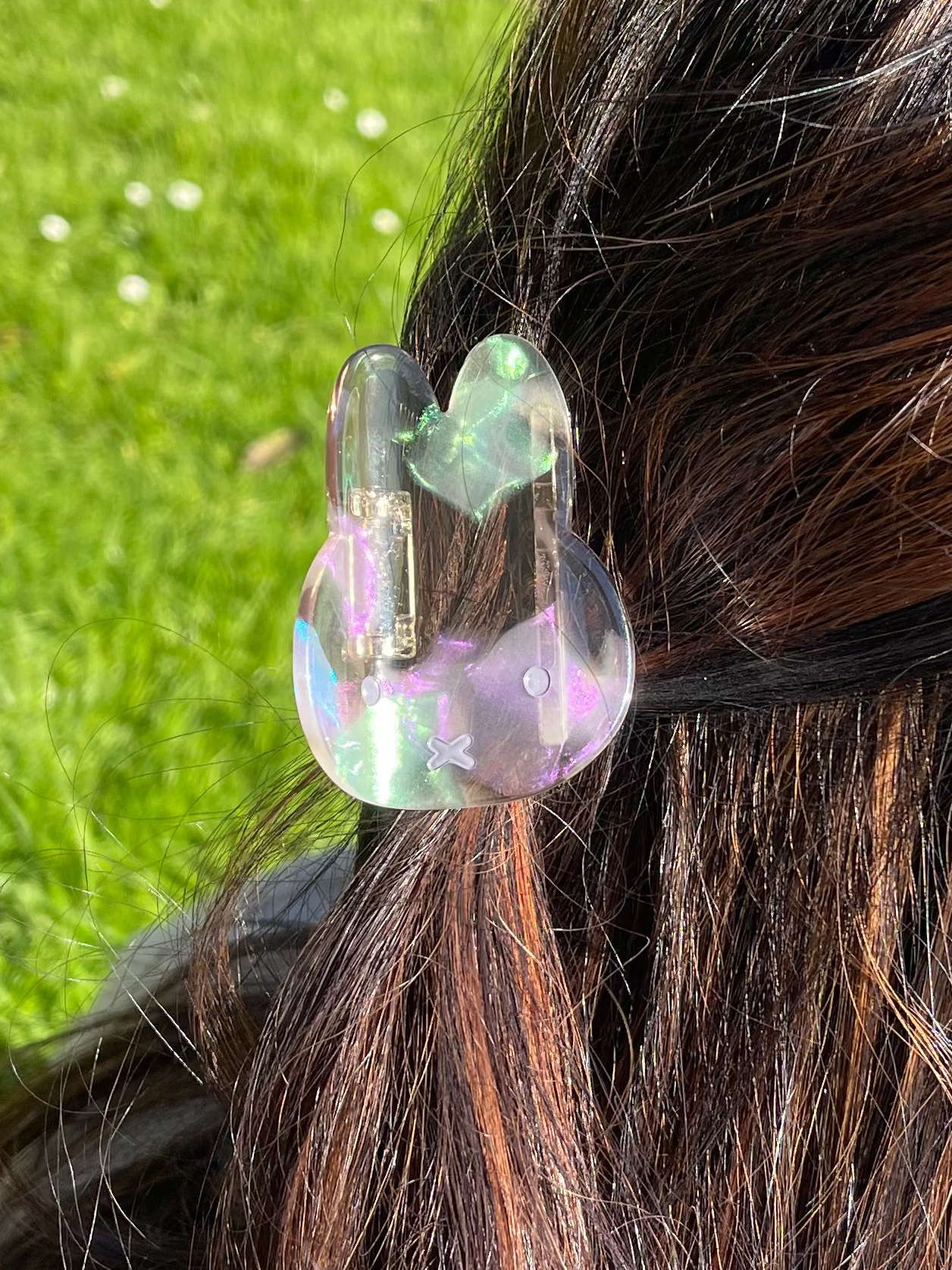 Miffy Pearlized Hair Claw, Classic, Grey