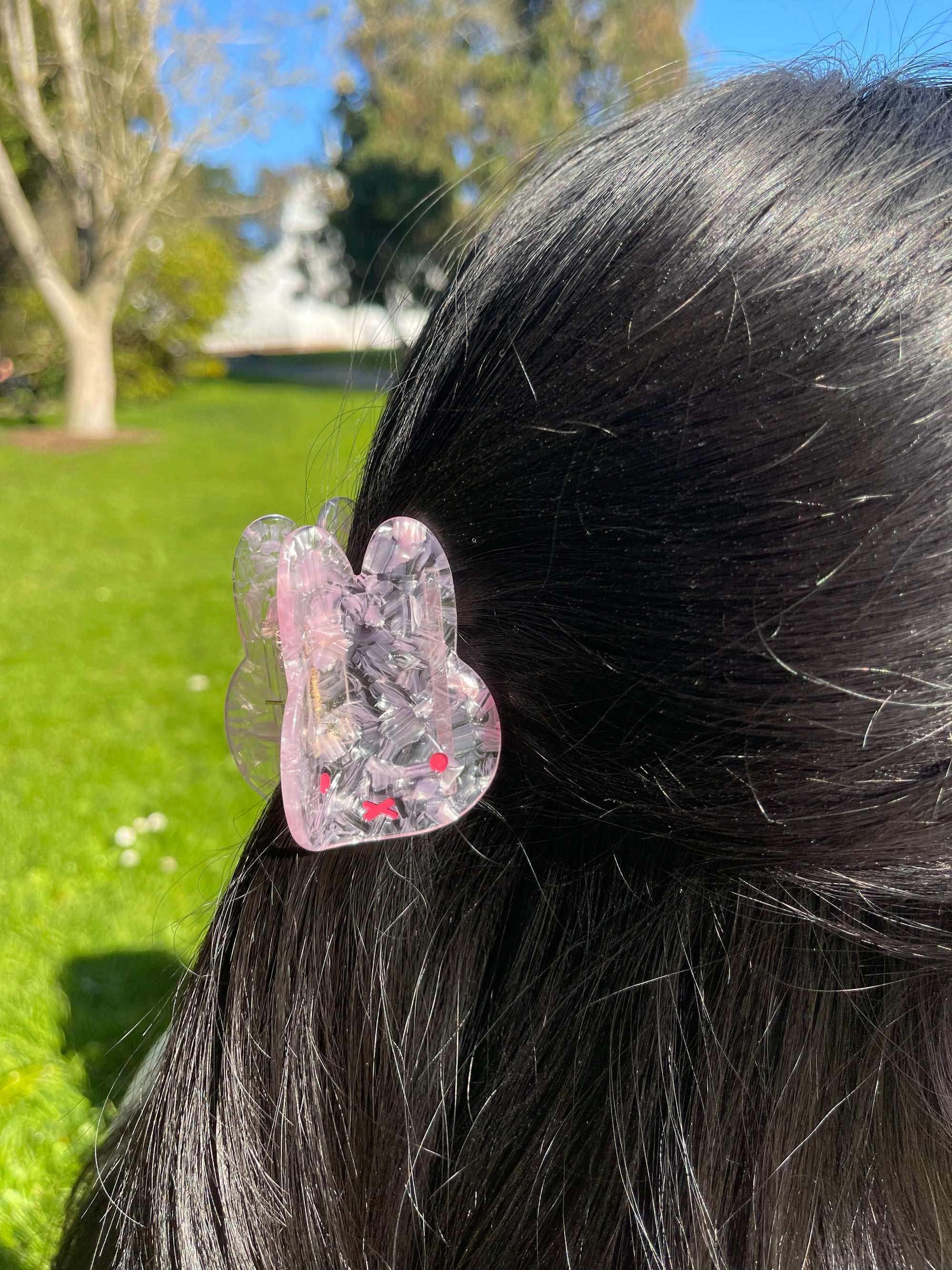 Miffy Pearlized Hair Claw, Classic, Rose