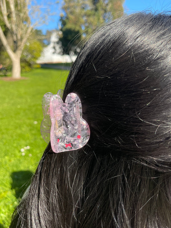 Miffy Pearlized Hair Claw, Classic, Rose