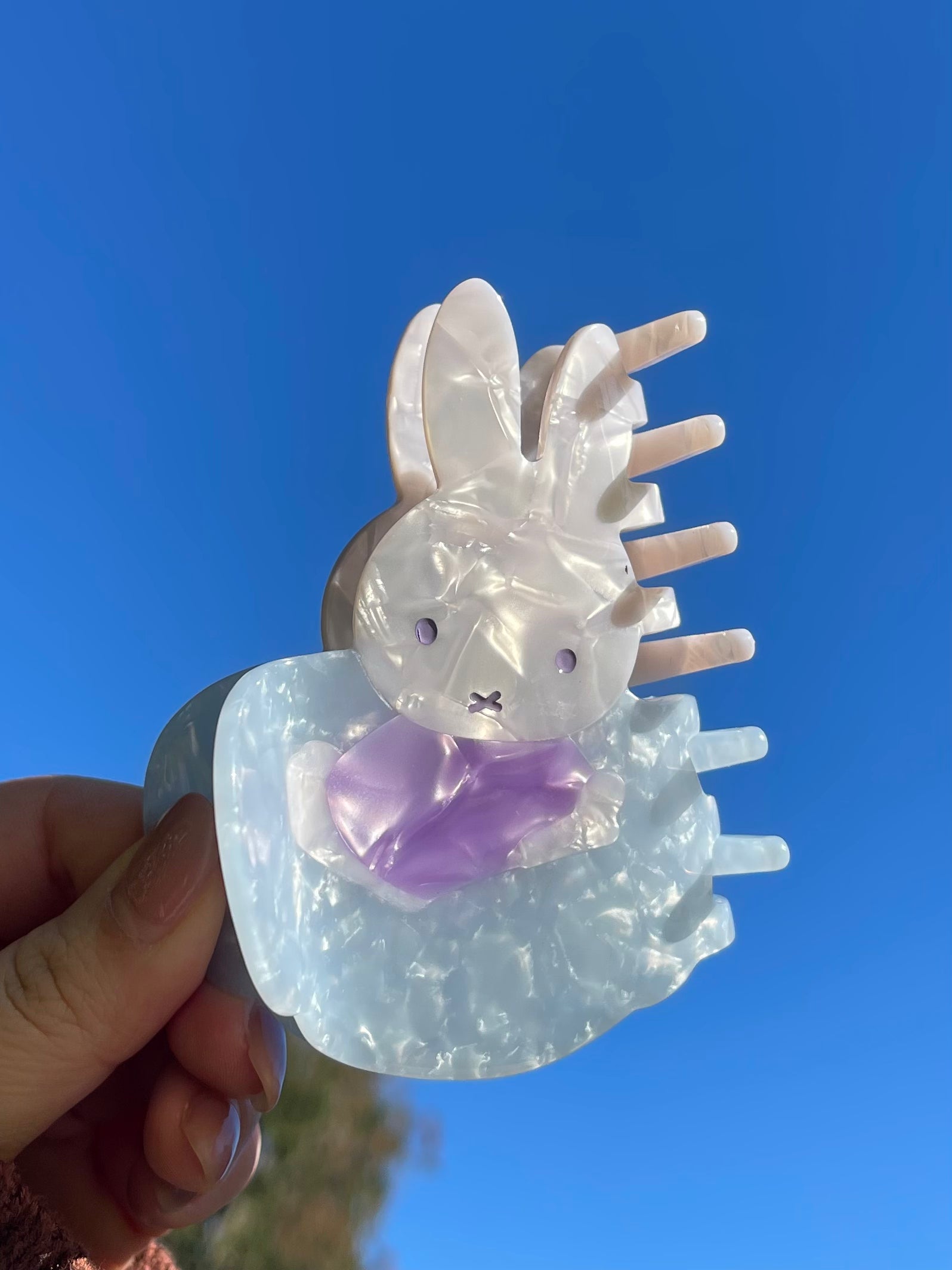 Miffy Hair Claw, Cloud, XL