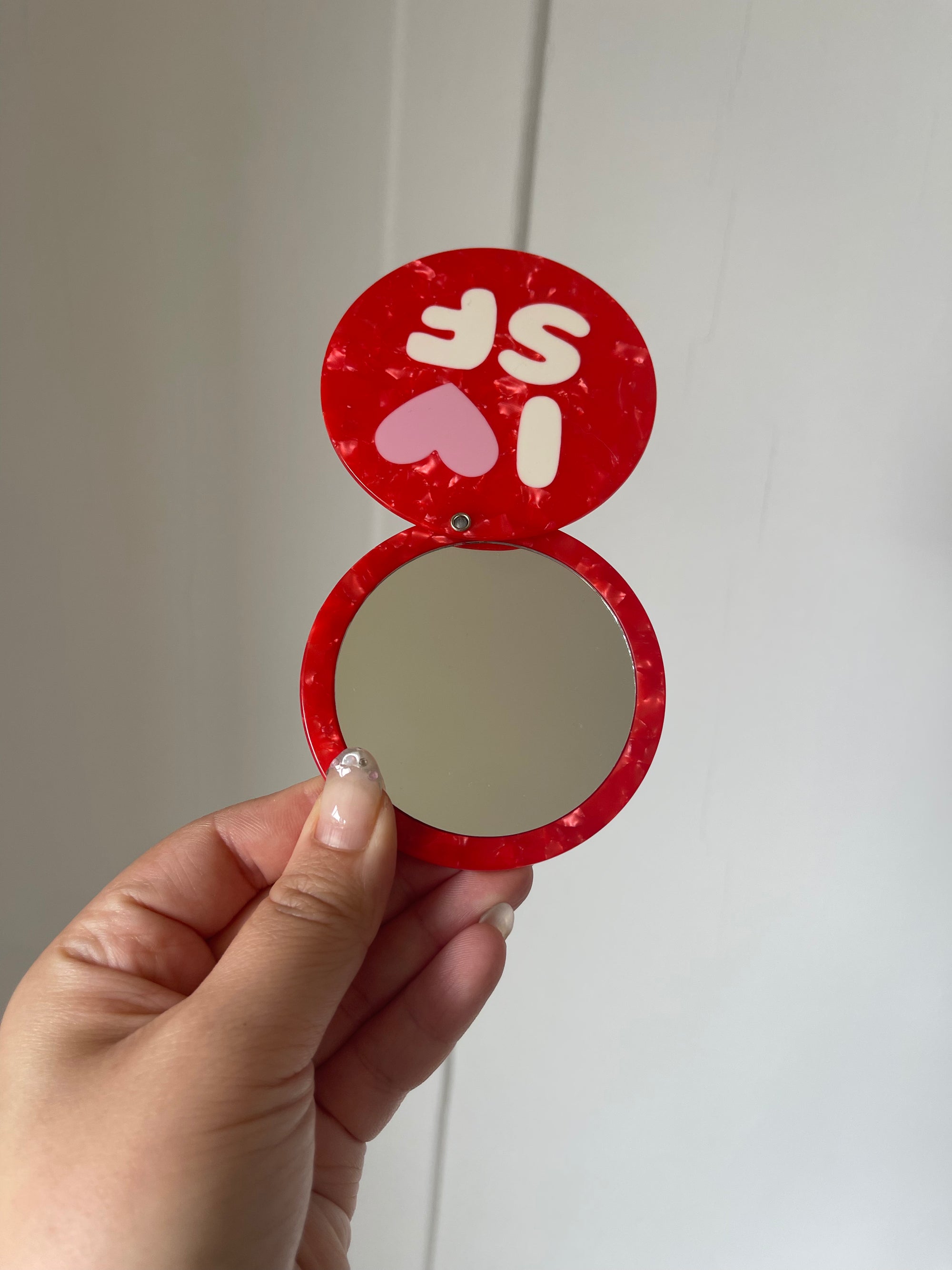 I Heart SF Pocket Mirror