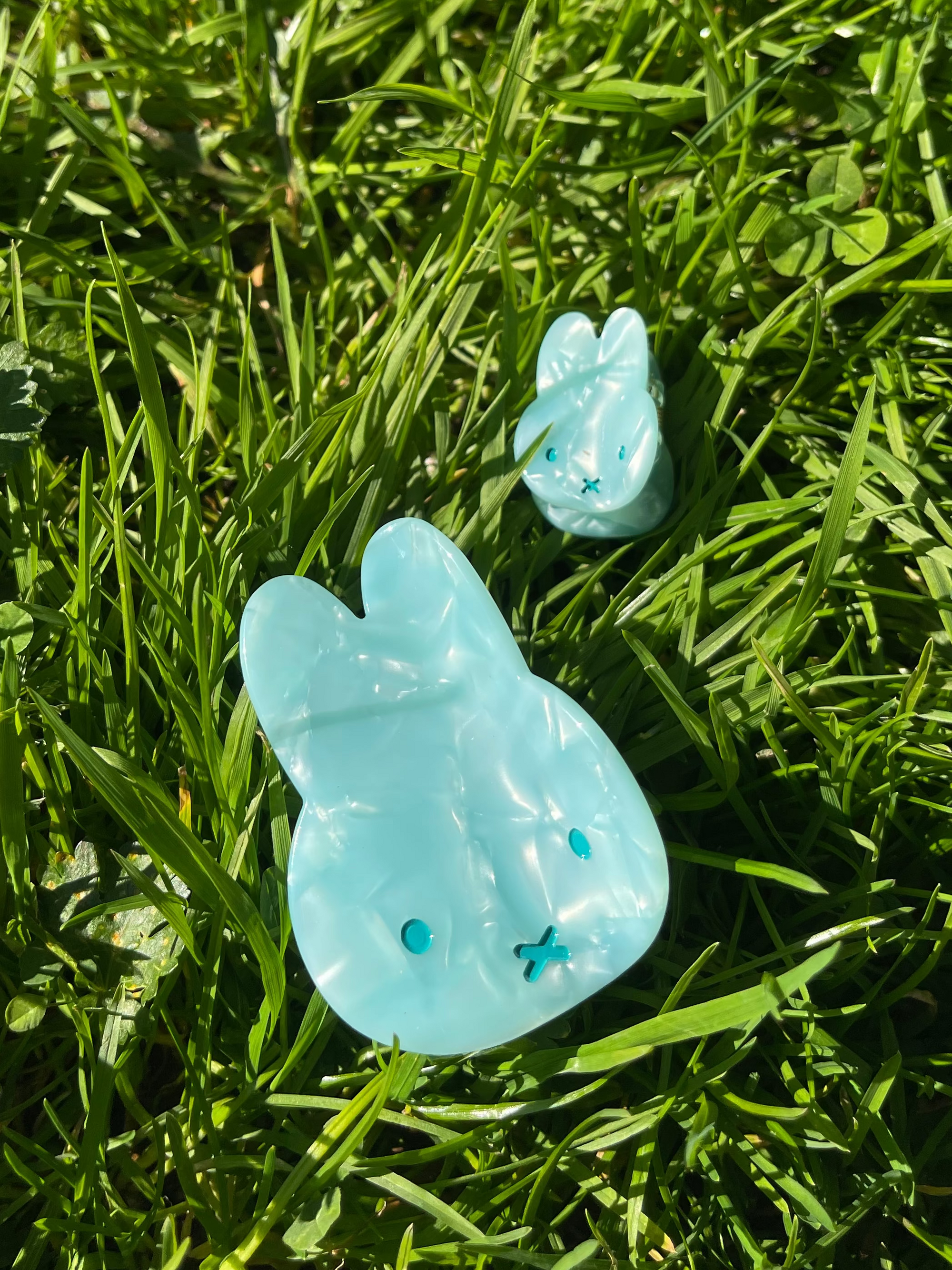 Miffy Pearlized Hair Claw, Mini, Seafoam