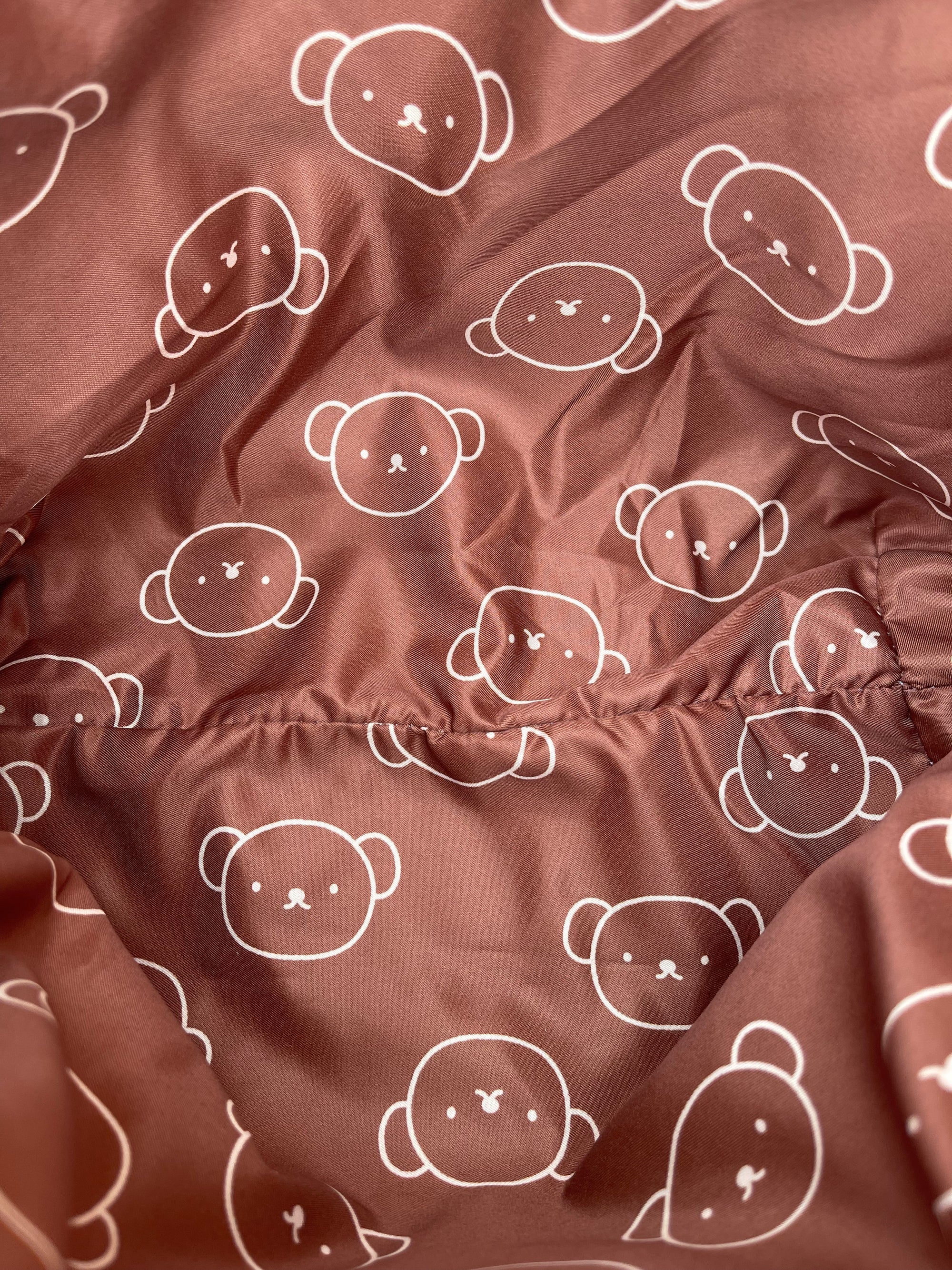 Boris Gingham Tote, Large, Brown