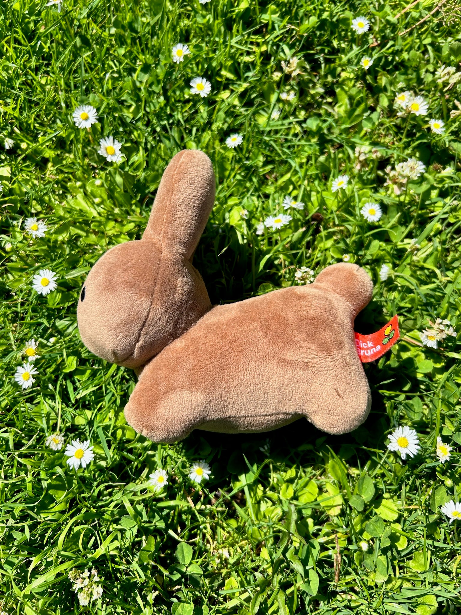 Hopping Bunny Plush, Brown