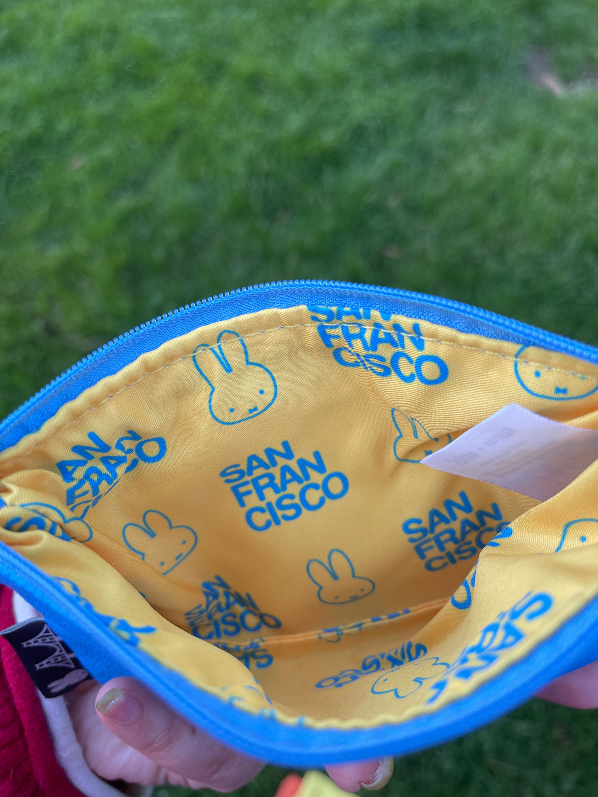 Miffy SF Zip Pouch, San Francisco Blue