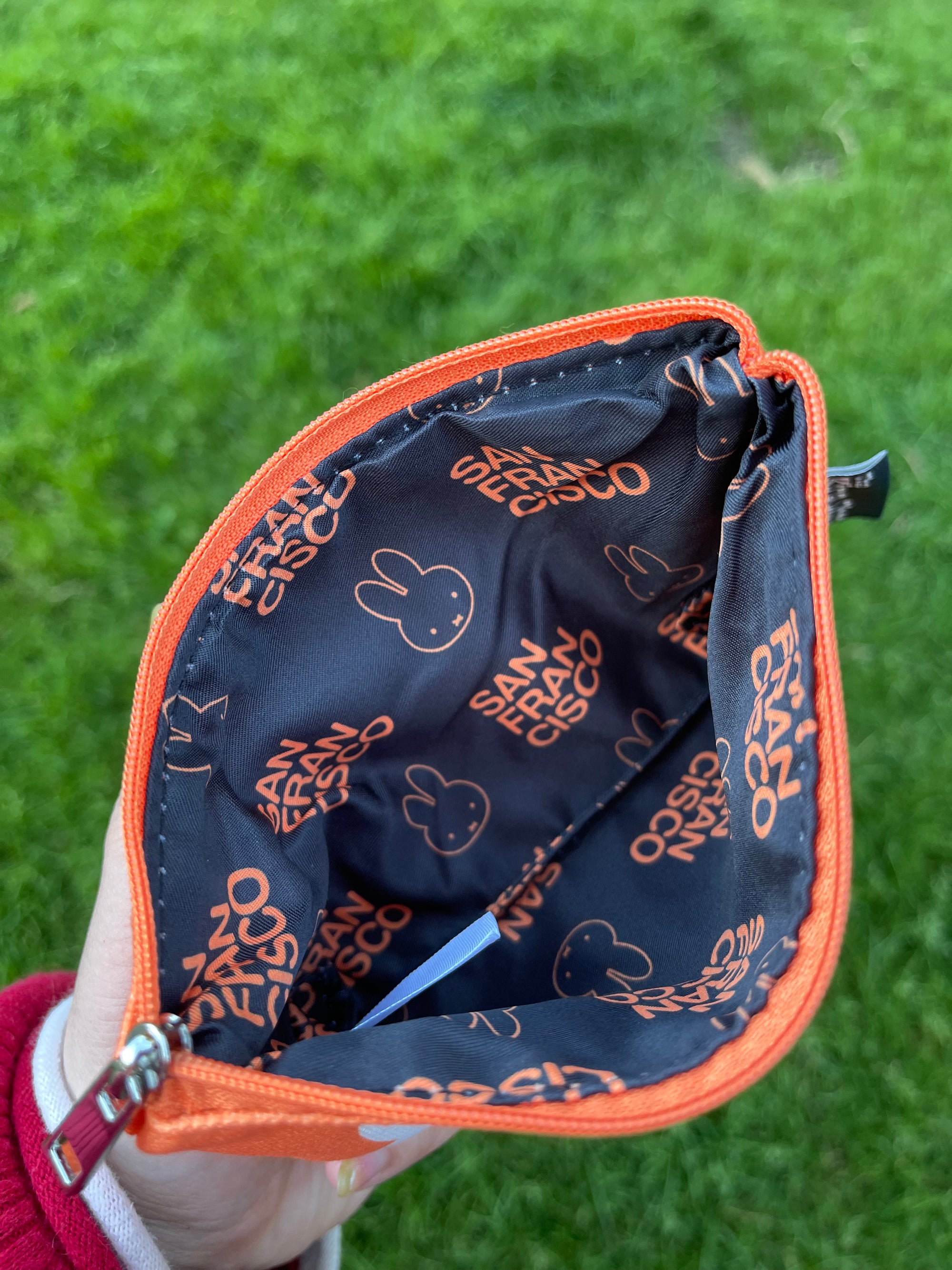 Miffy SF Zip Pouch, San Francisco Orange