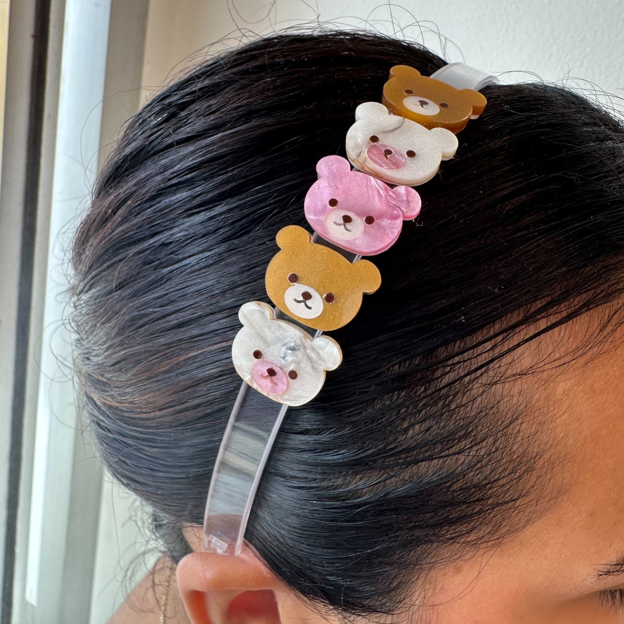 Multi Bears Pearlized Headband