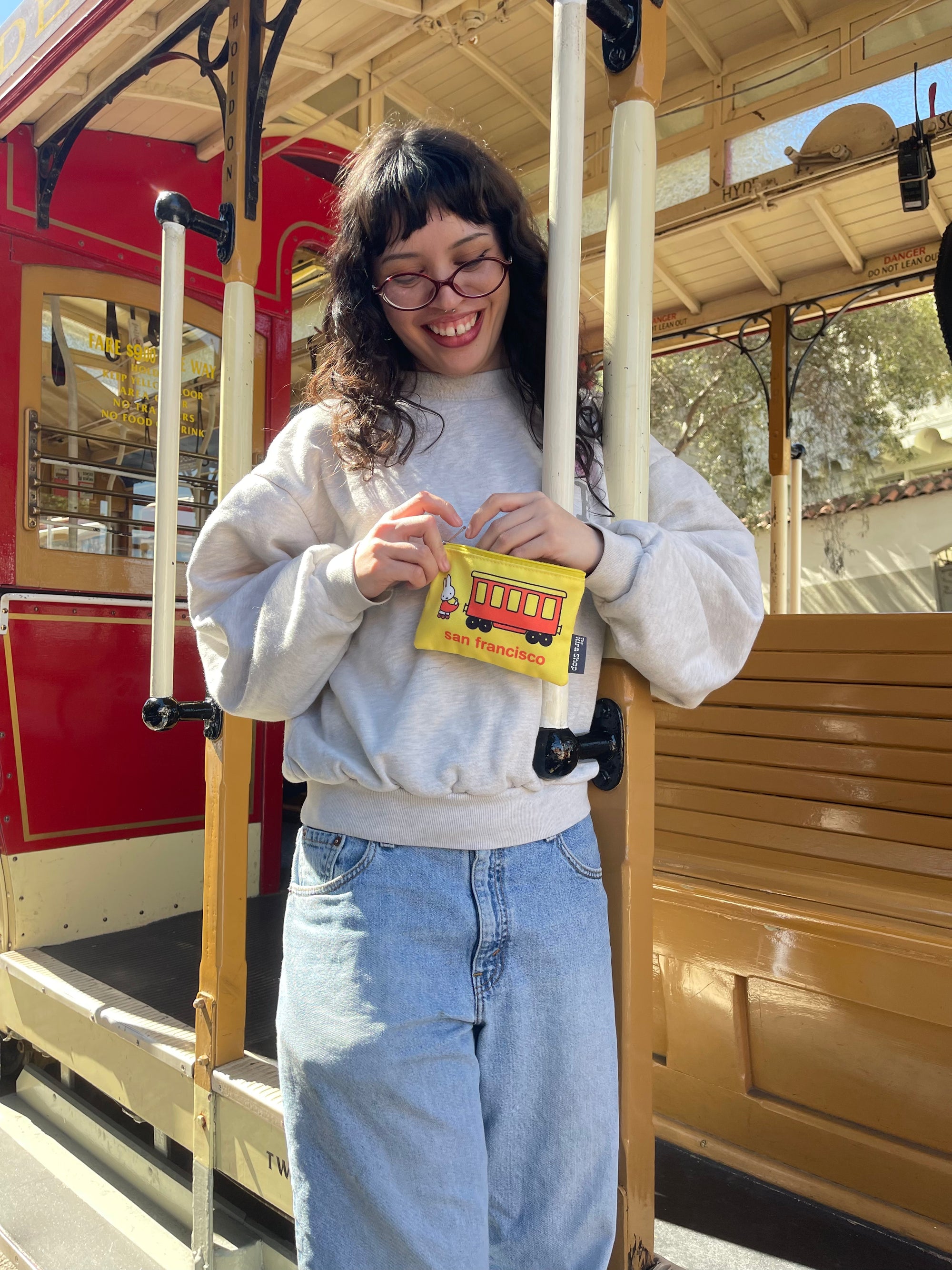 Miffy SF Zip Pouch, Trolley