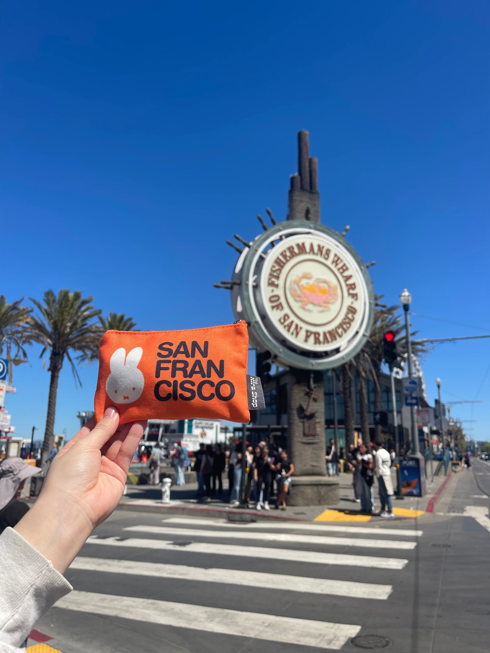 Miffy SF Zip Pouch, San Francisco Orange