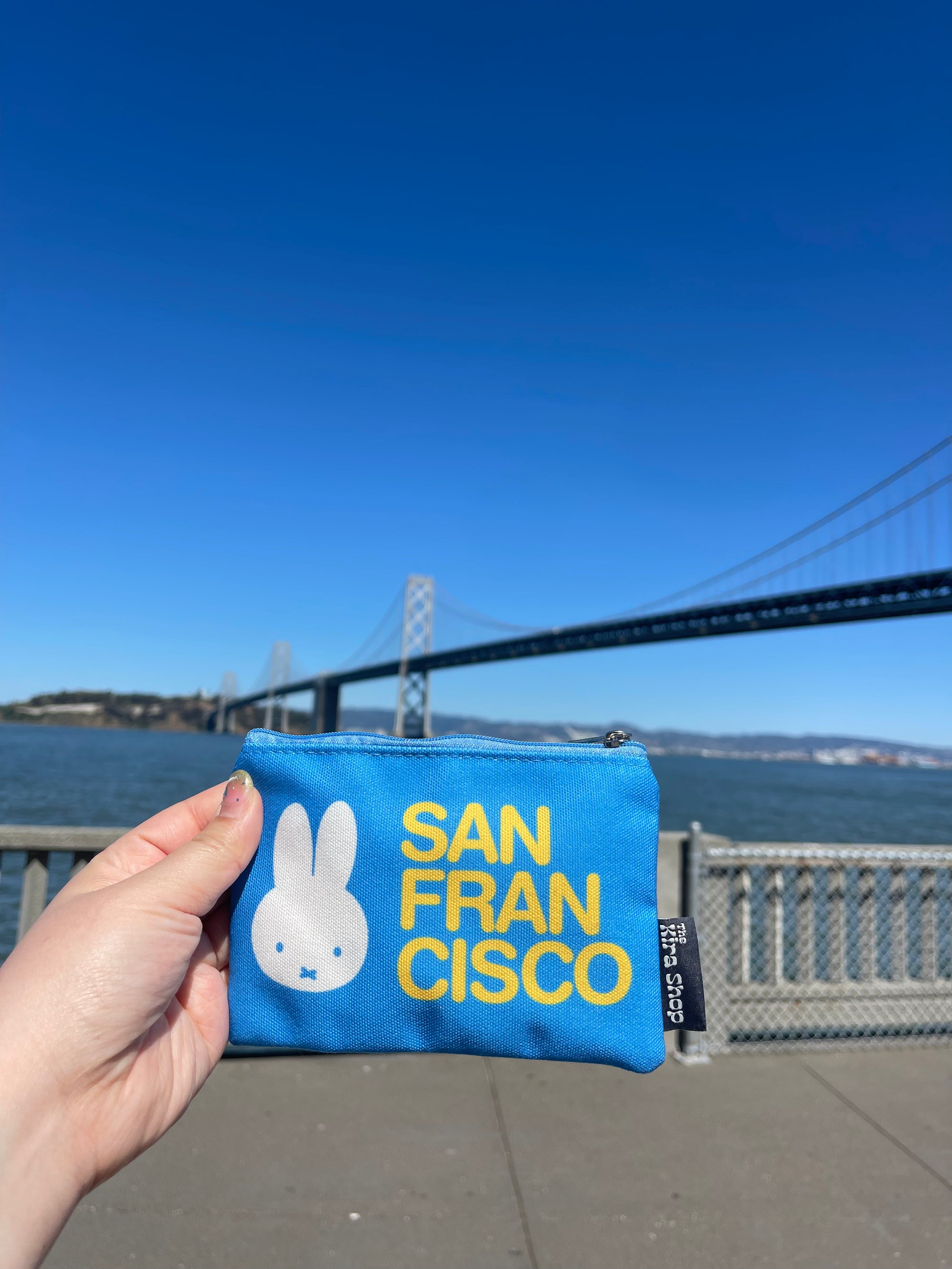 Miffy SF Zip Pouch, San Francisco Blue