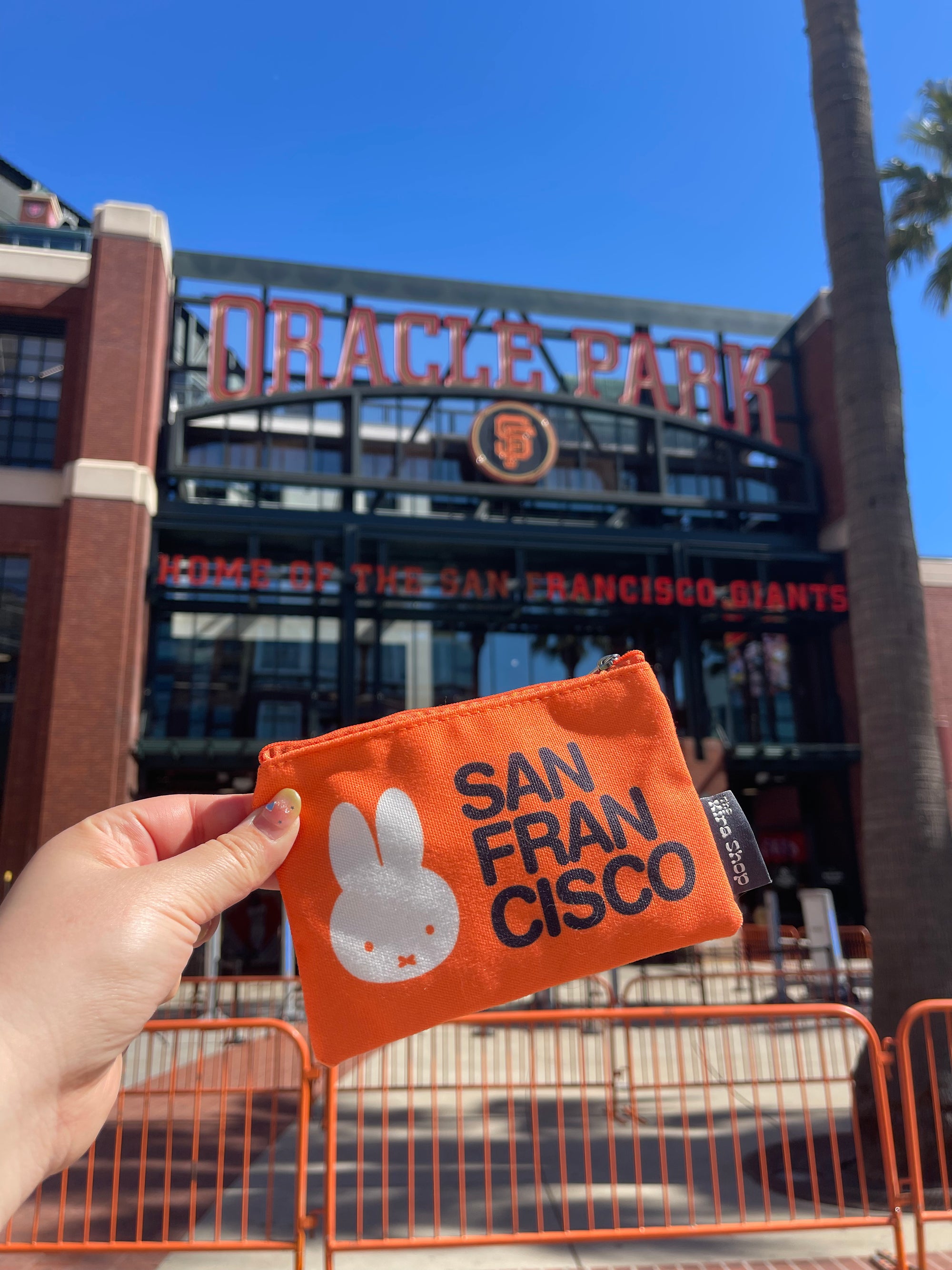 Miffy SF Zip Pouch, San Francisco Orange