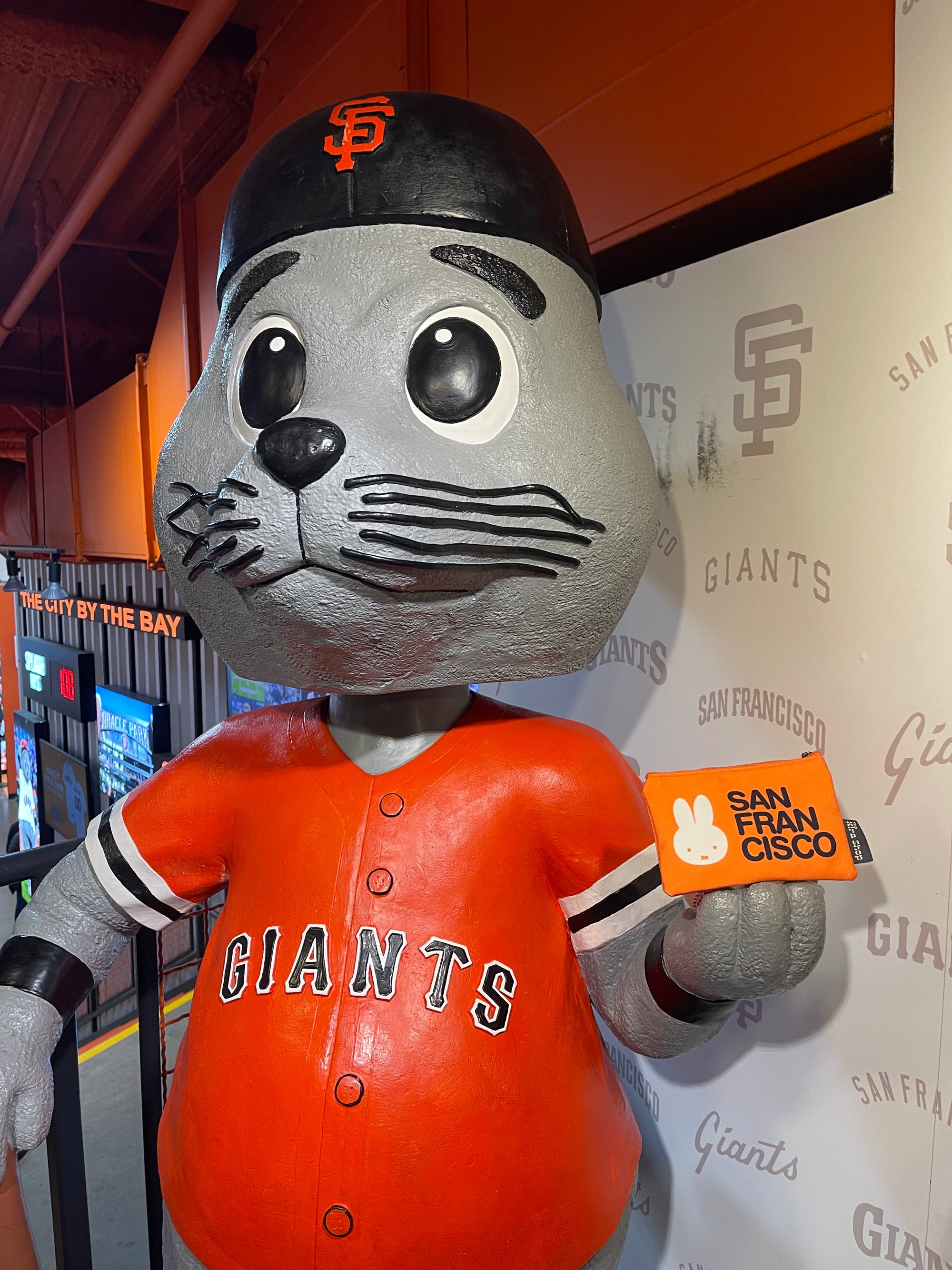 Miffy SF Zip Pouch, San Francisco Orange