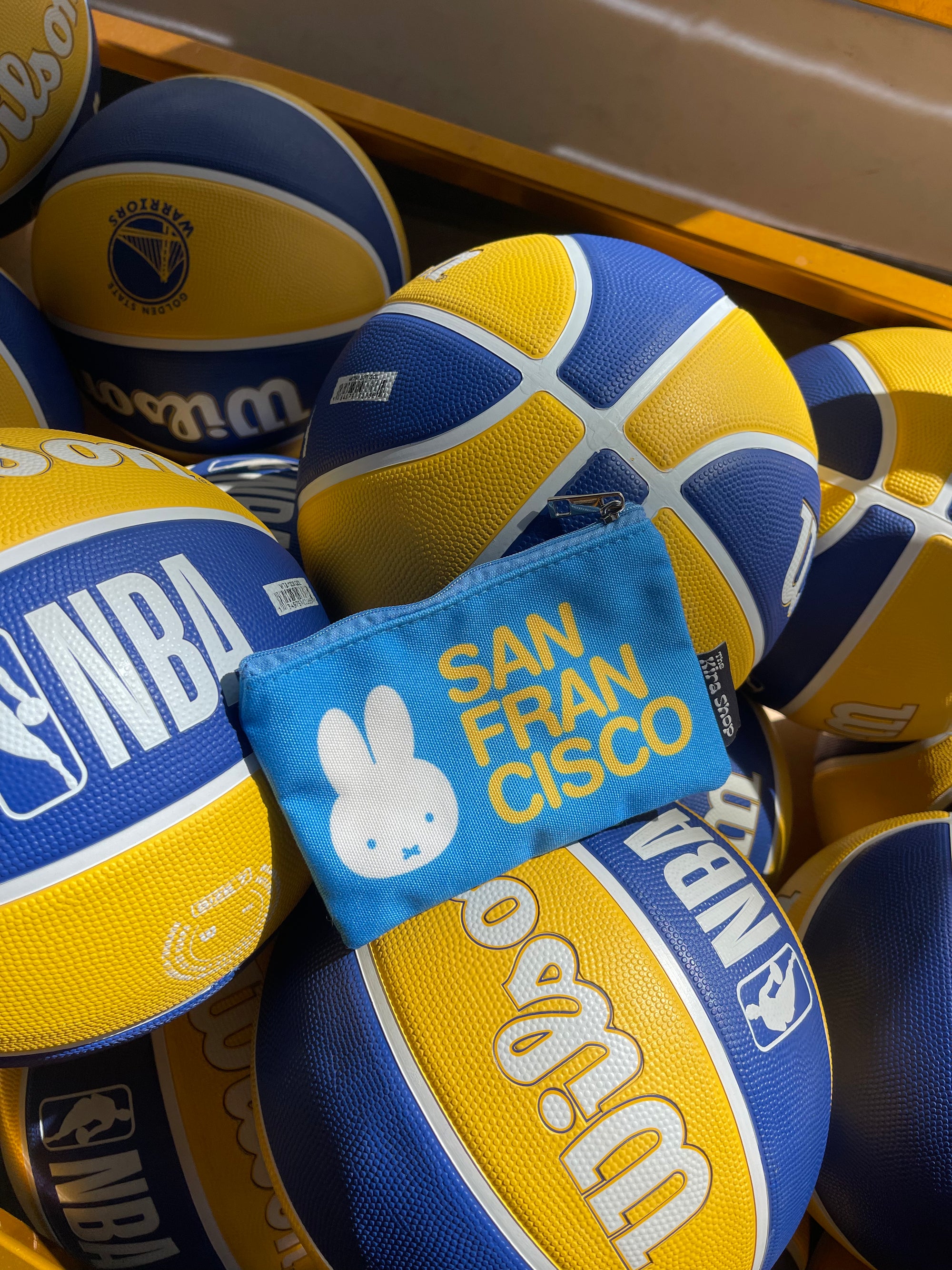 Miffy SF Zip Pouch, San Francisco Blue