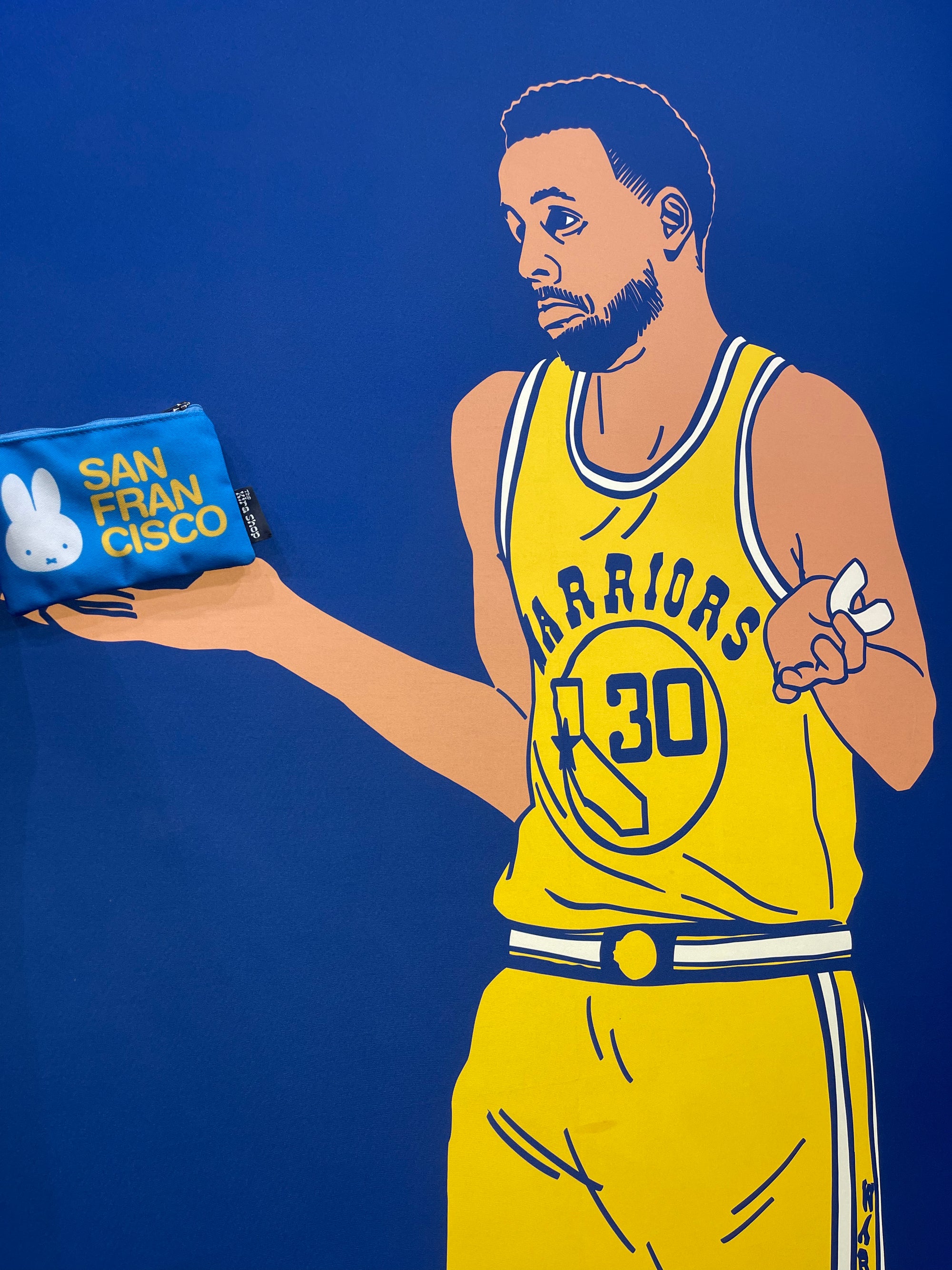 Miffy SF Zip Pouch, San Francisco Blue