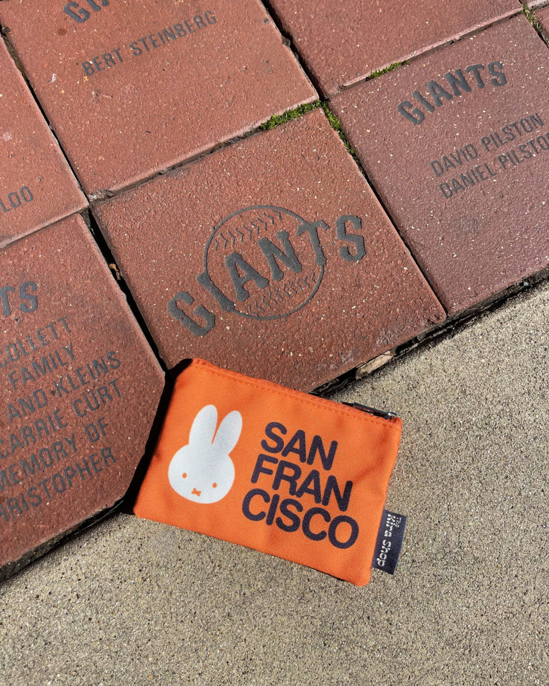 Miffy SF Zip Pouch, San Francisco Orange