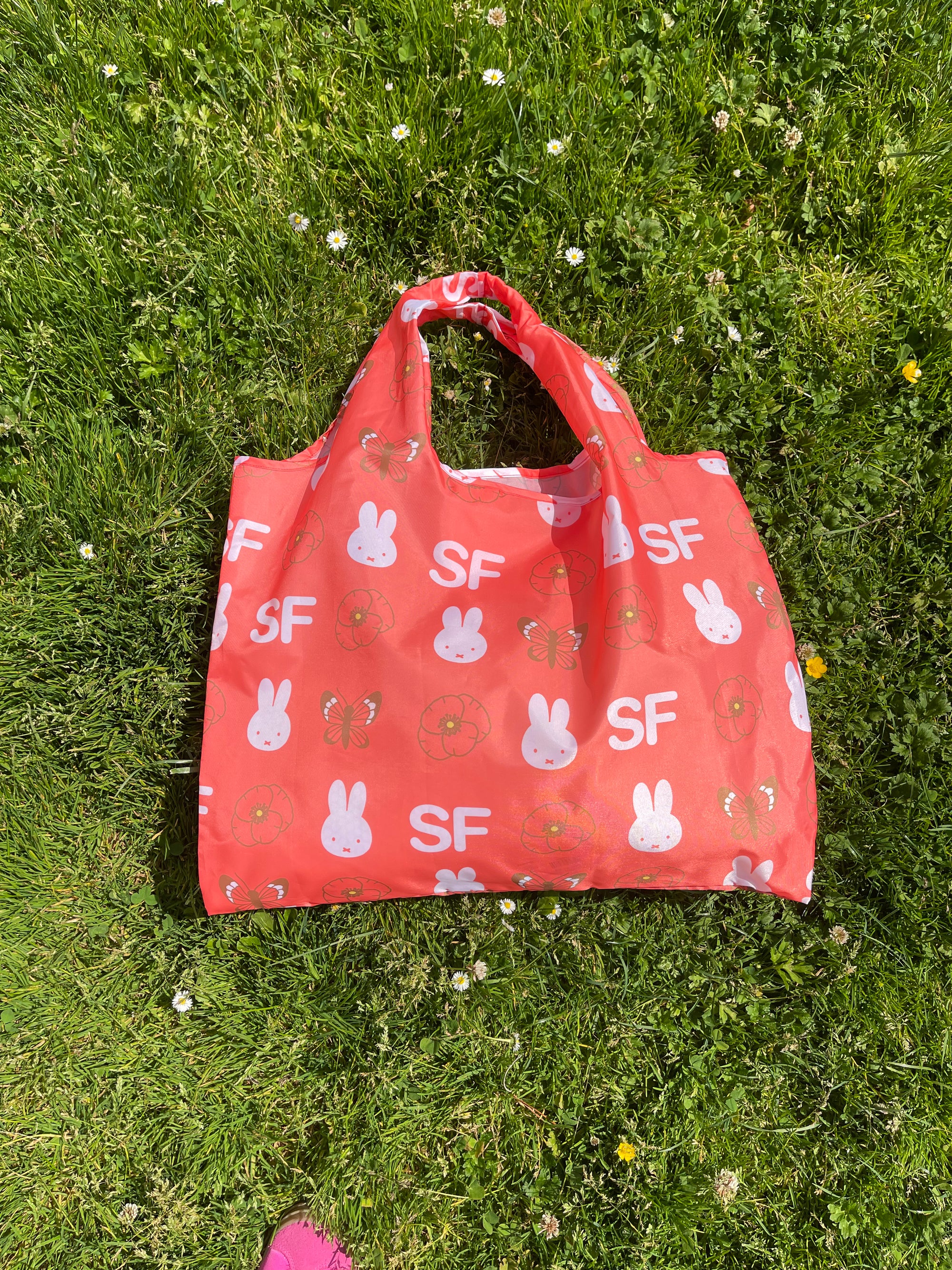 Miffy SF Reusable Tote, Poppy Butterfly, Graphic