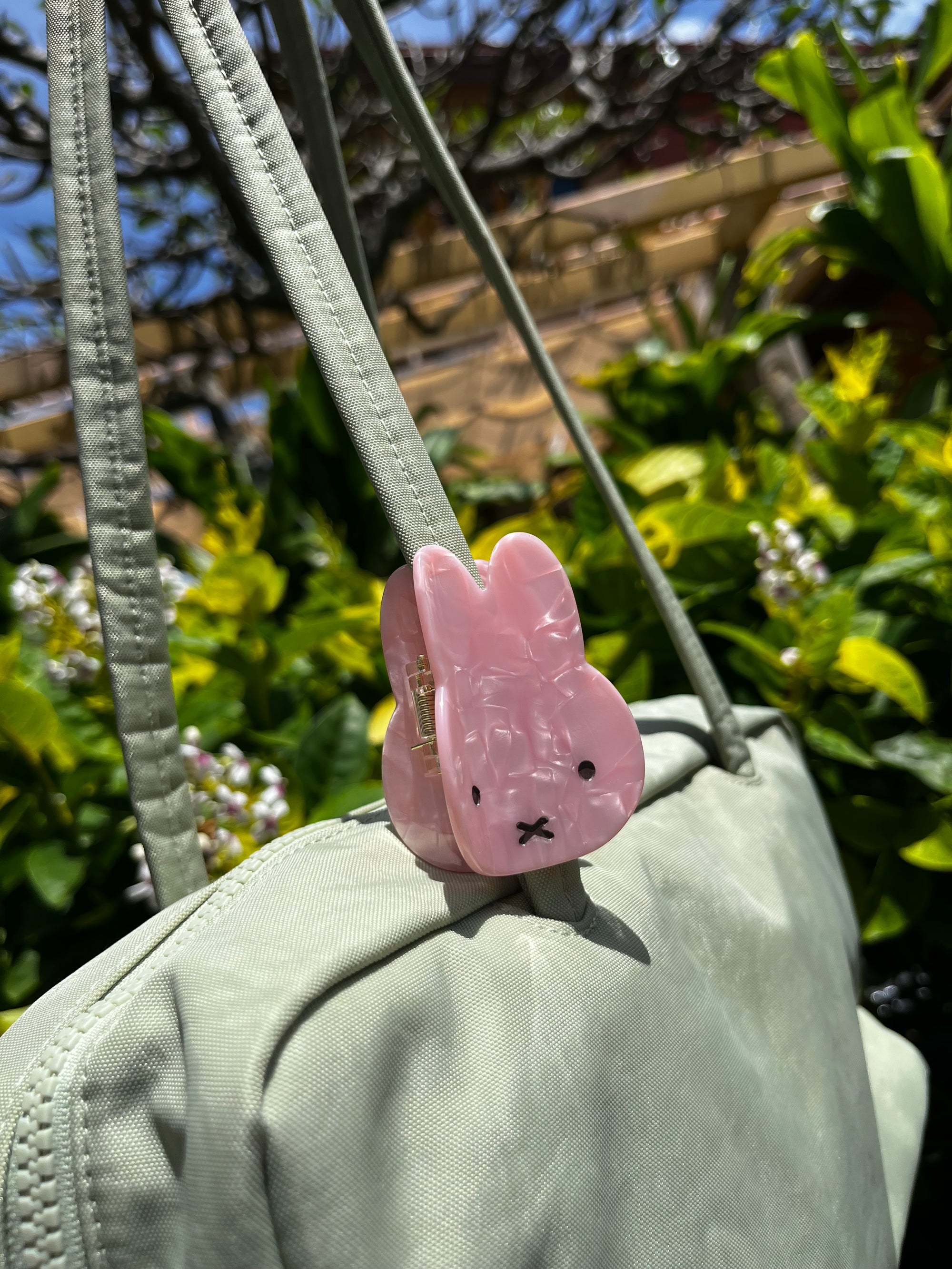 Miffy Pearlized Hair Claw, Classic, Pink