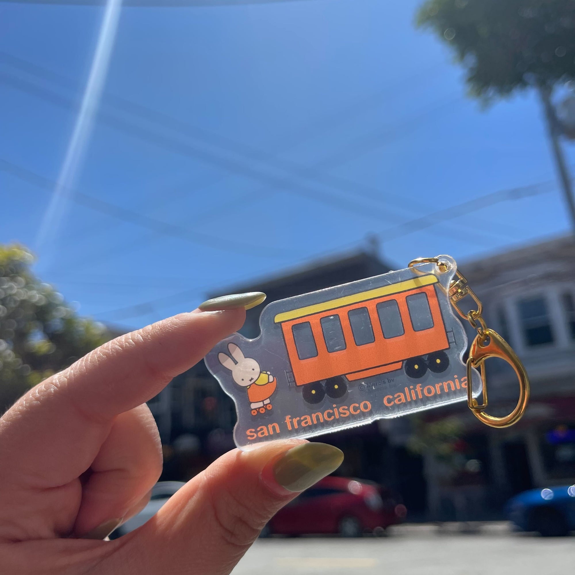 Miffy SF Rollerskate Trolley Keychain