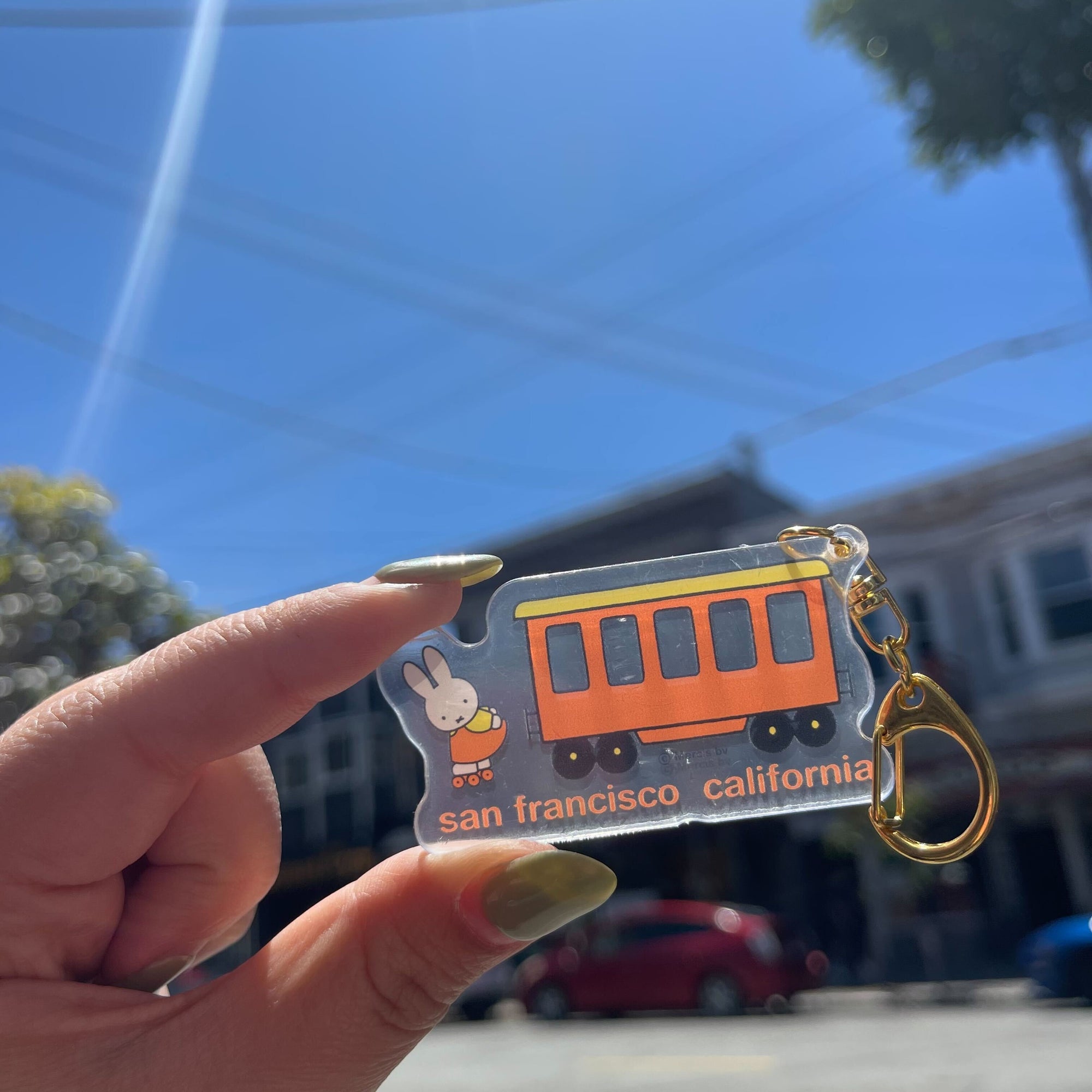 Miffy SF Rollerskate Trolley Keychain