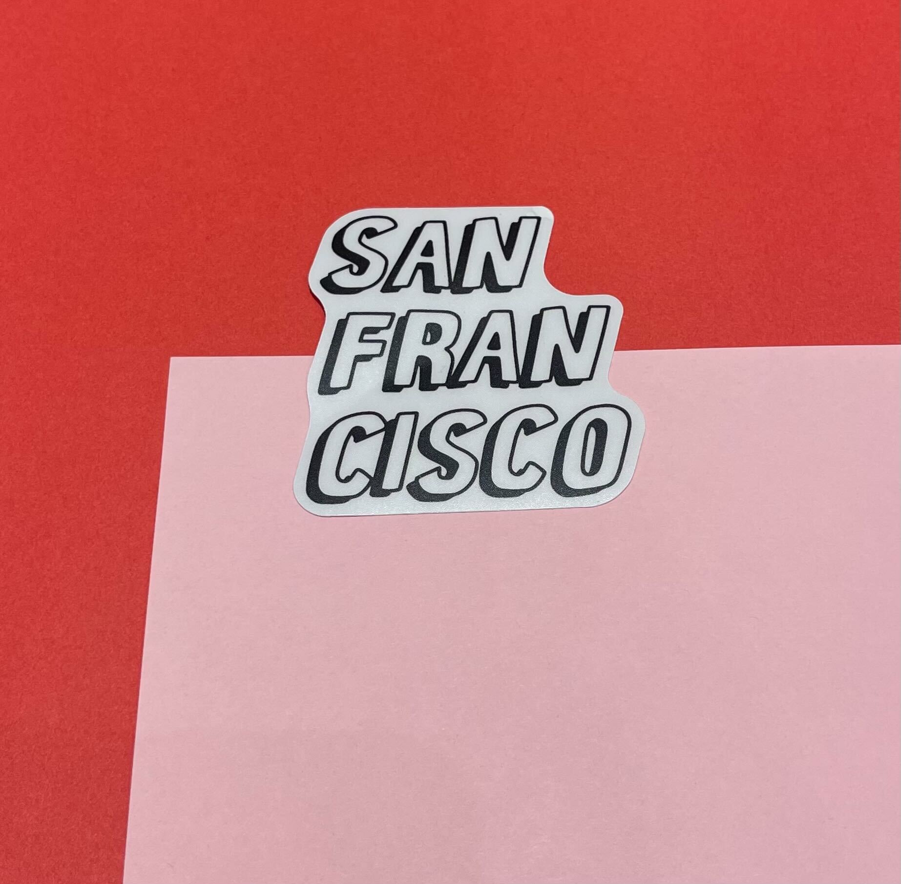 San Francisco Block Shadow Sticker