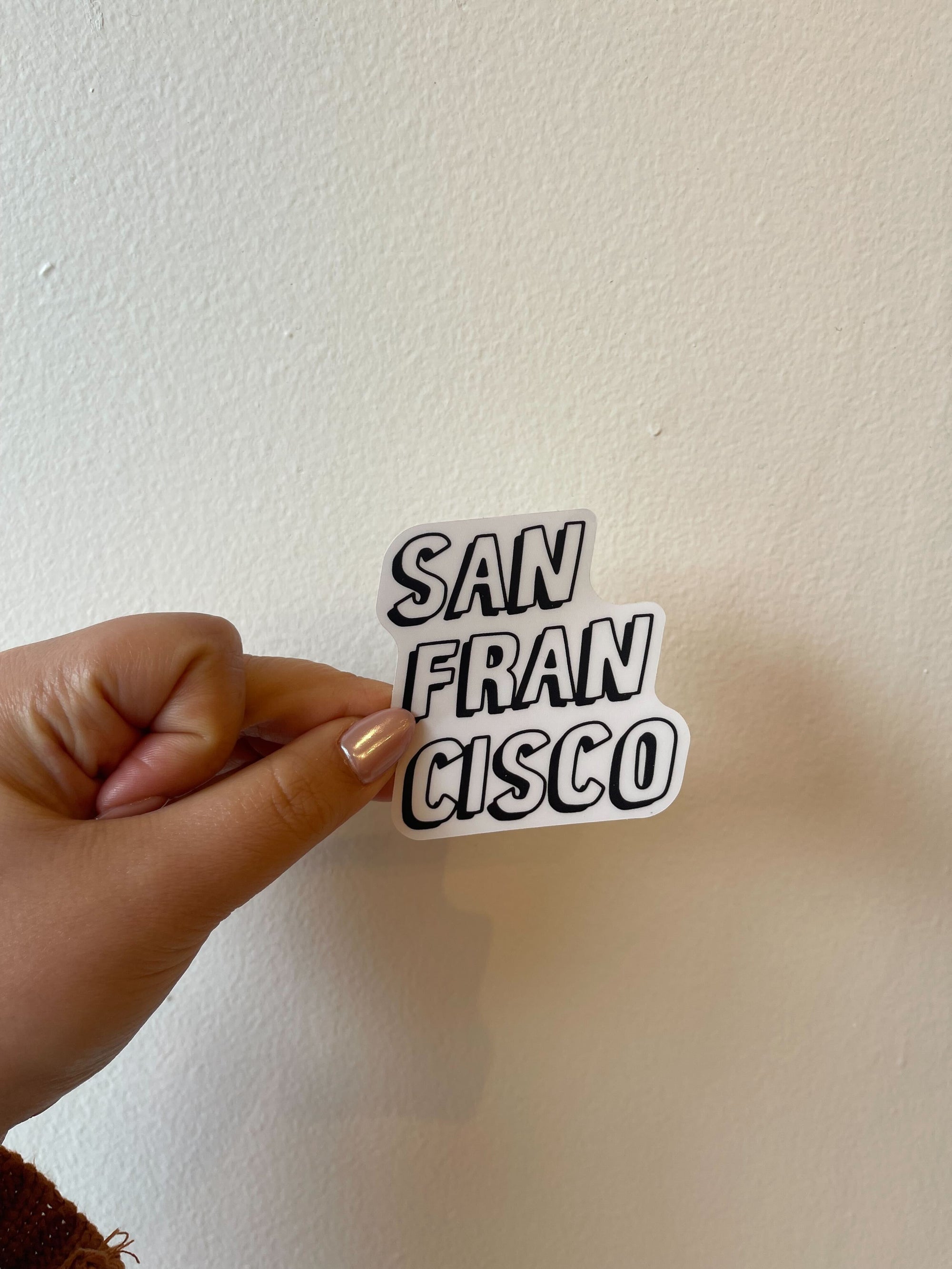 San Francisco Block Shadow Sticker